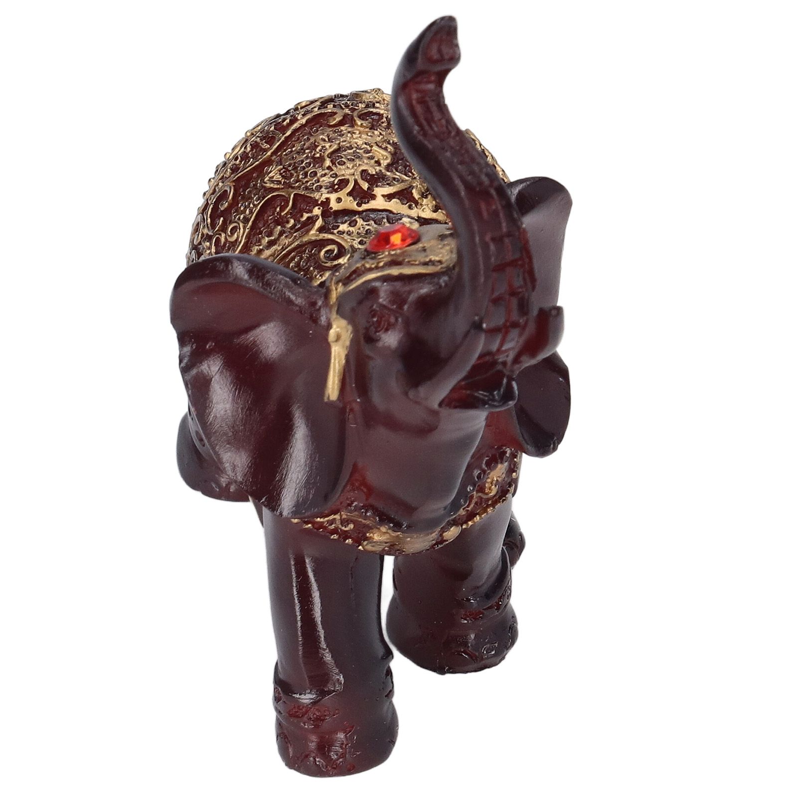Elephant Figurines Durable Resin Delicate Texture Retro Style Symbolize Power view 8