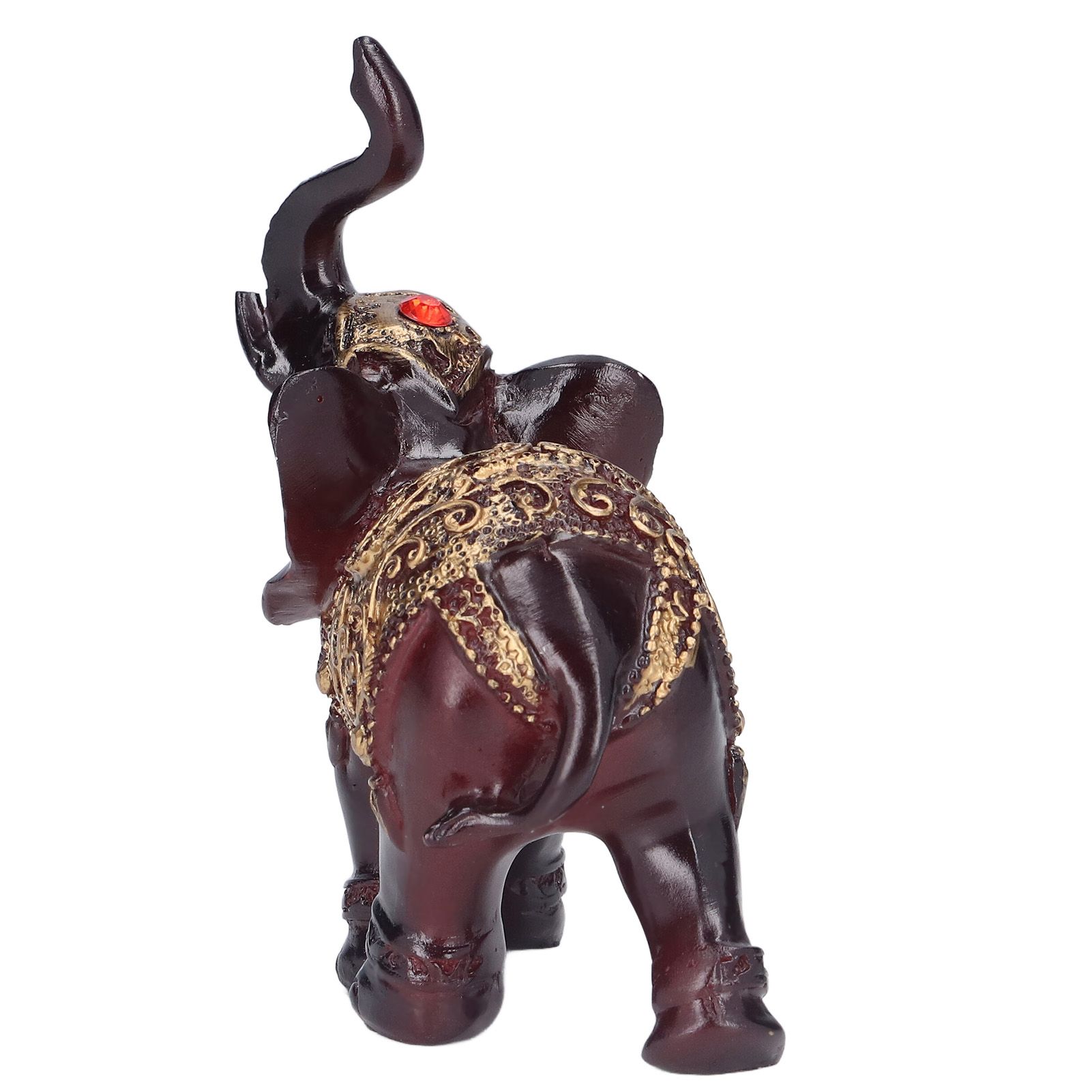 Elephant Figurines Durable Resin Delicate Texture Retro Style Symbolize Power view 10