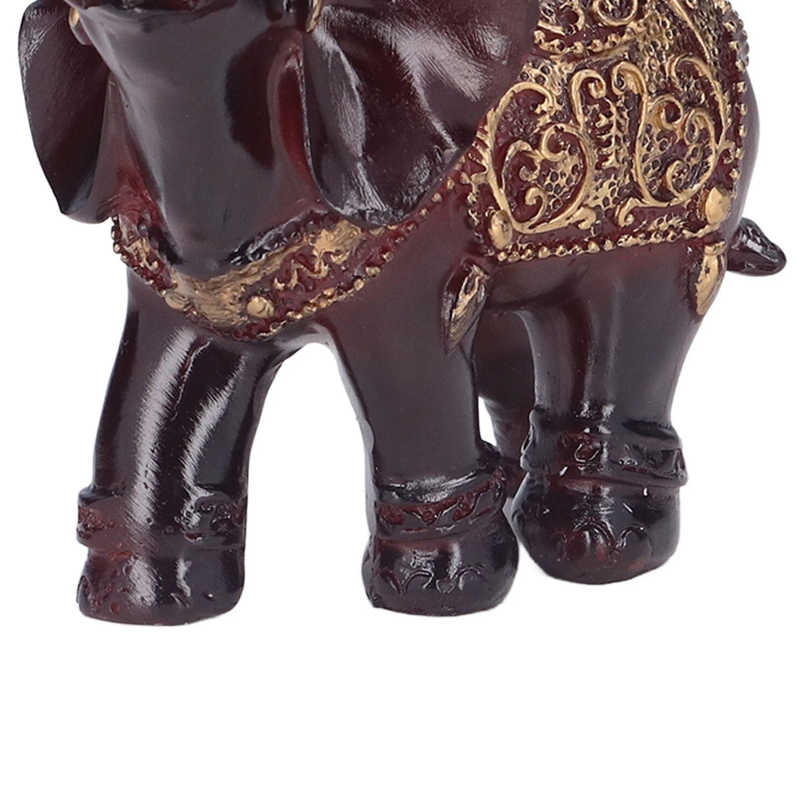 Elephant Figurines Durable Resin Delicate Texture Retro Style Symbolize Power view 14