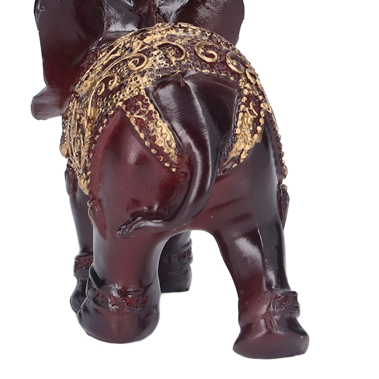 Elephant Figurines Durable Resin Delicate Texture Retro Style Symbolize Power view 15