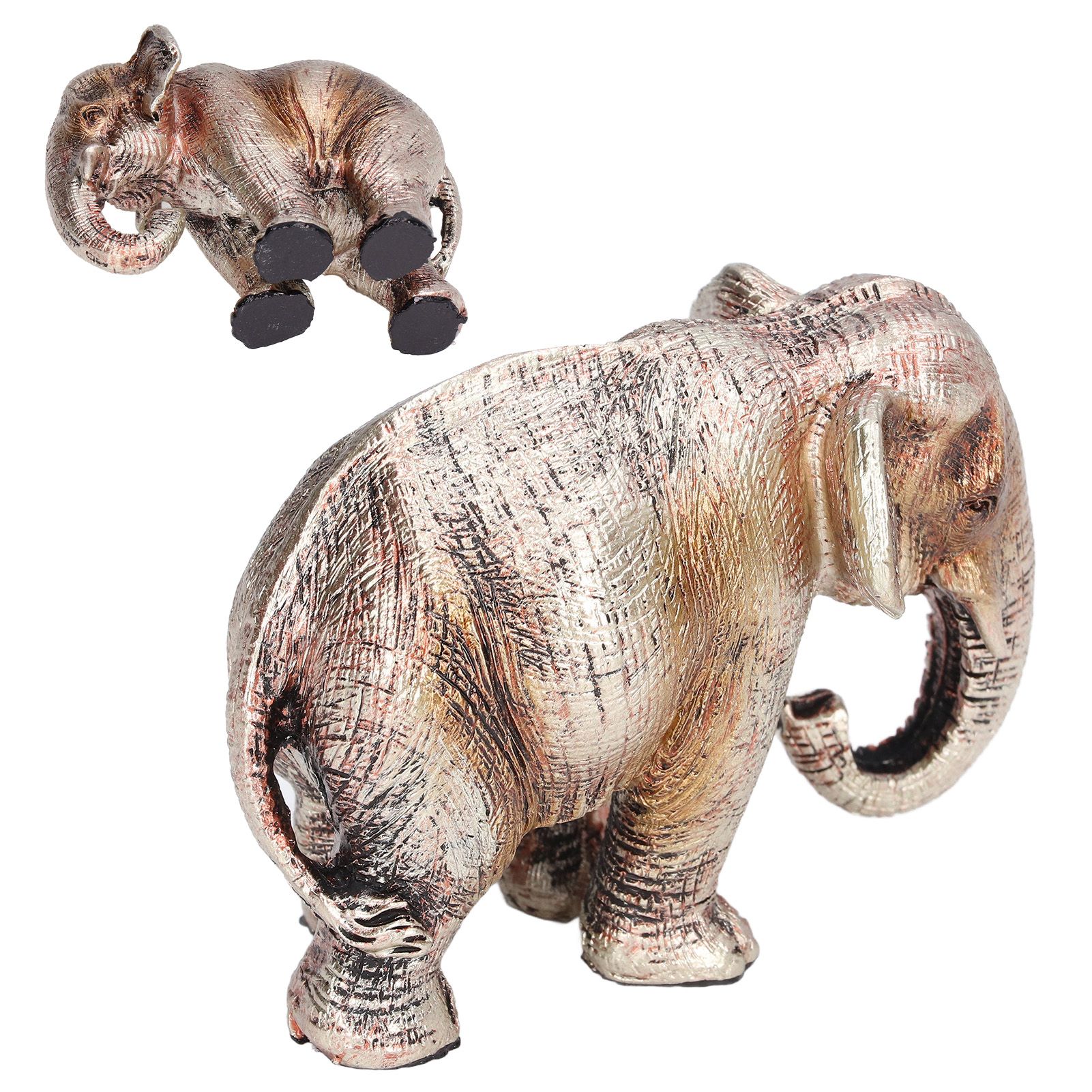 Elephant Statue Synthetic Resin Retro Style Exquisite Workmanship Elegant Cute view 10
