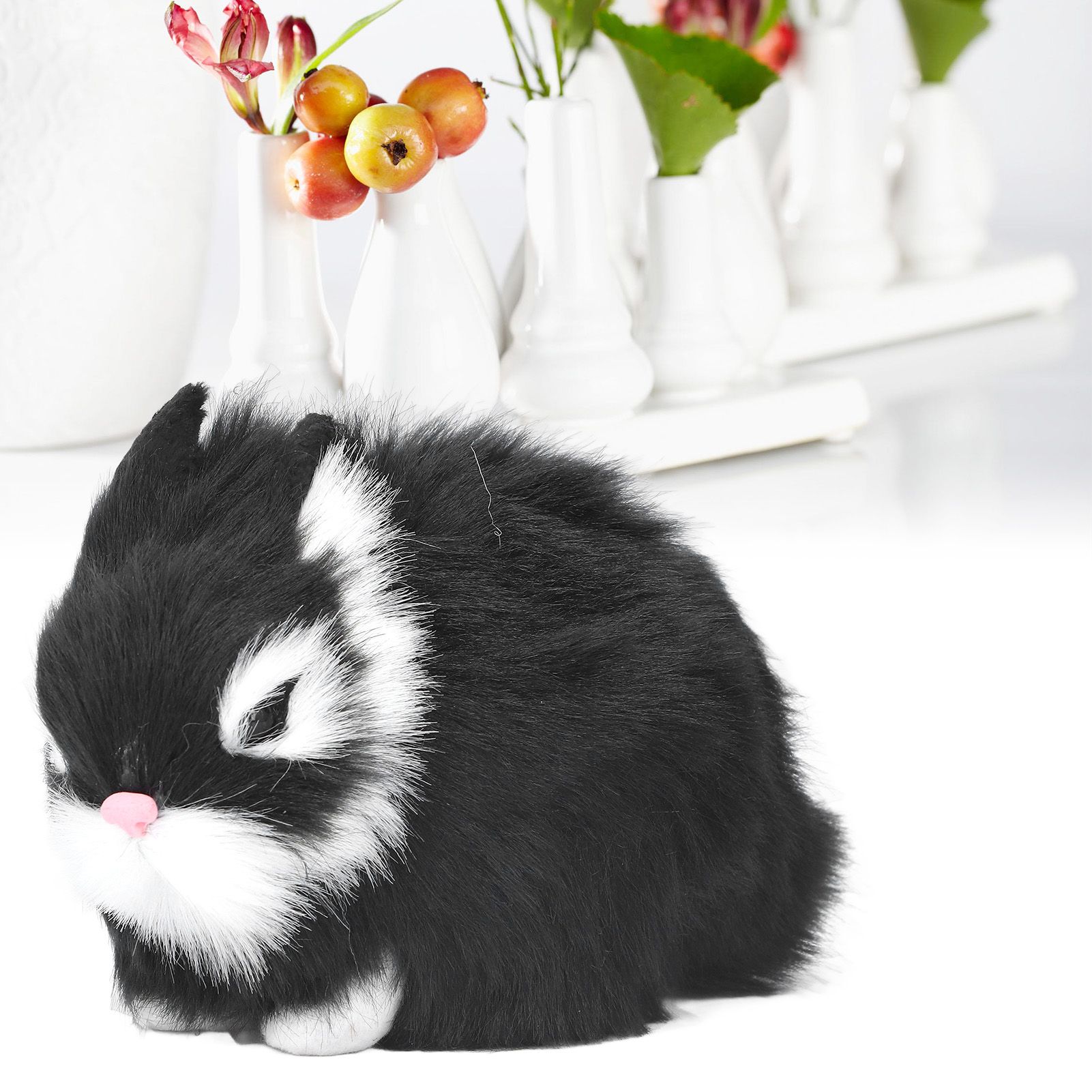 Miniature Plush Rabbits Plastic Plush Material Soft Comfortable Durable view 11