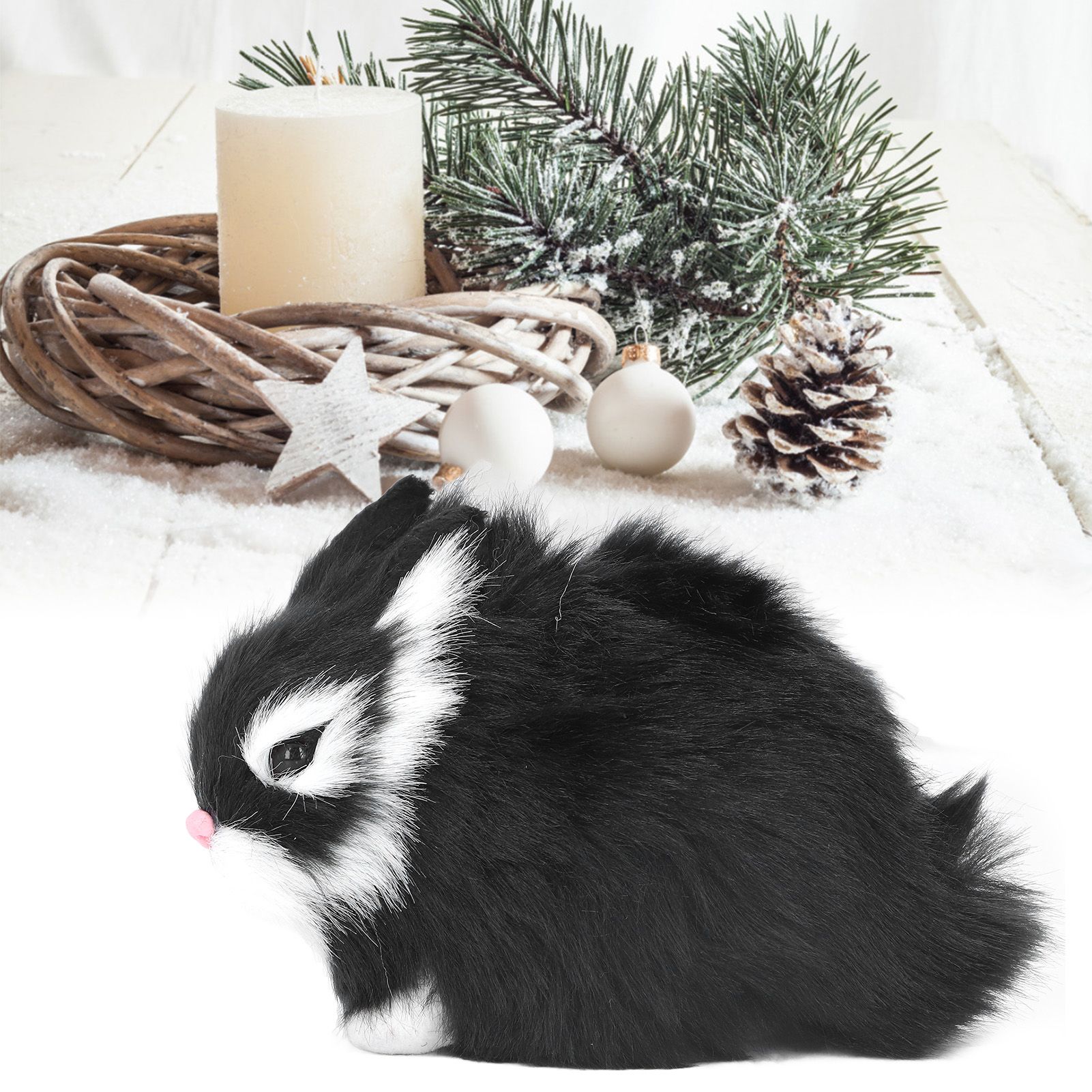 Miniature Plush Rabbits Plastic Plush Material Soft Comfortable Durable view 12