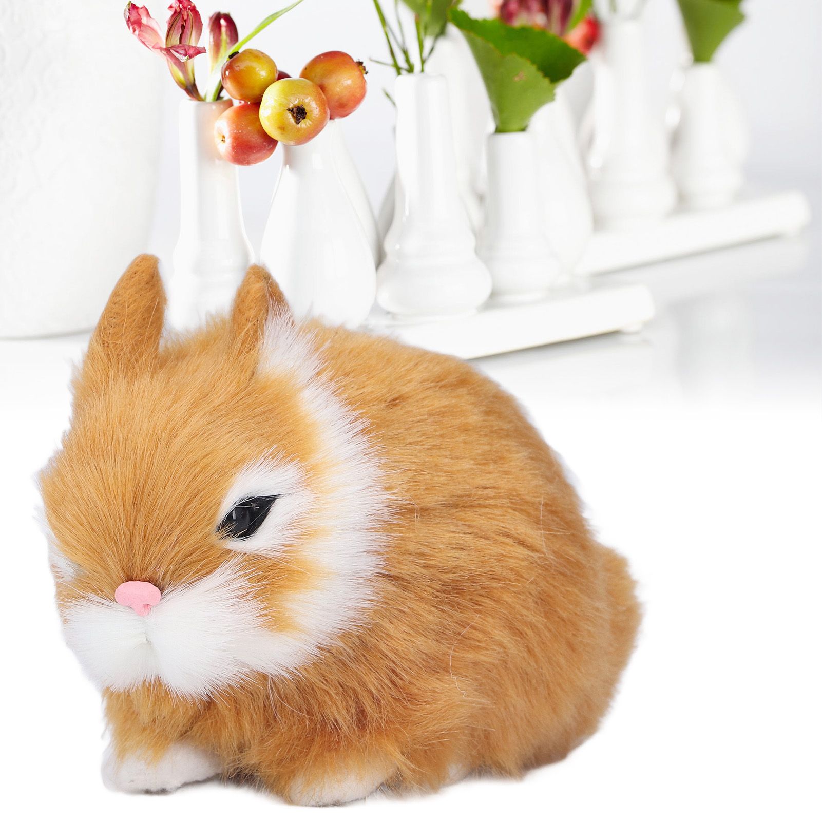 Miniature Plush Rabbits Plastic Plush Material Soft Comfortable Durable view 11