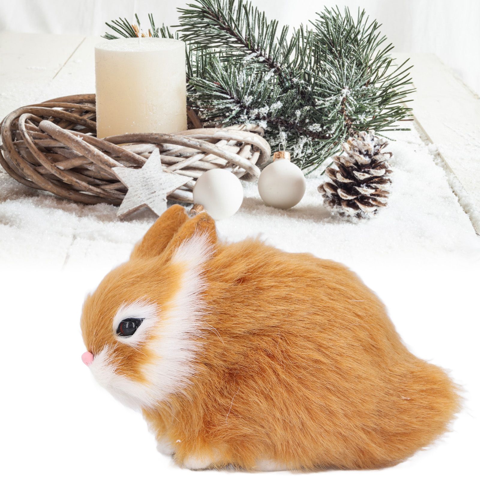 Miniature Plush Rabbits Plastic Plush Material Soft Comfortable Durable view 12