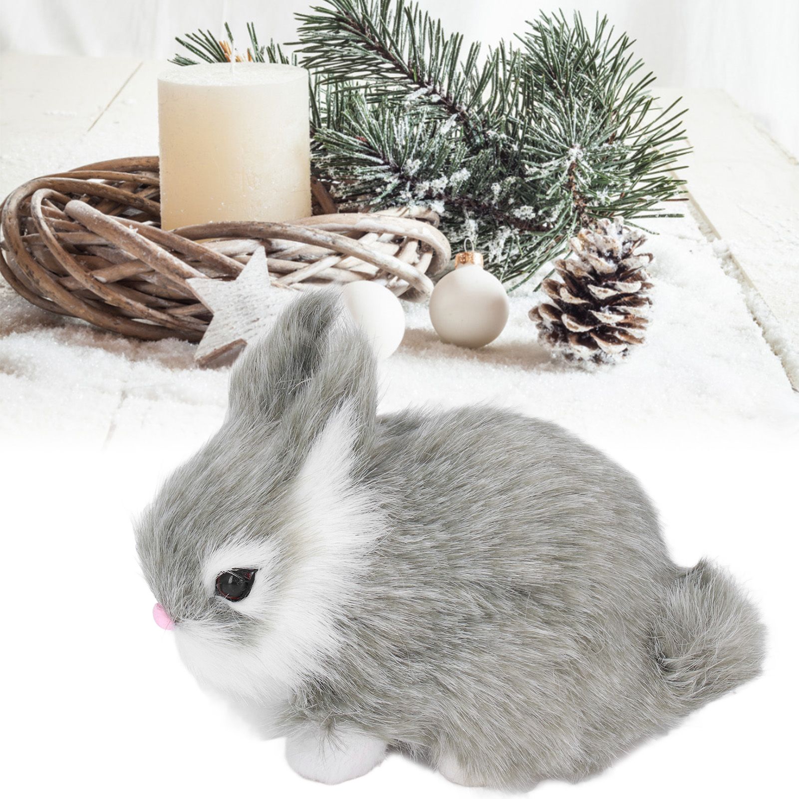 Miniature Plush Rabbits Plastic Plush Material Soft Comfortable Durable view 12