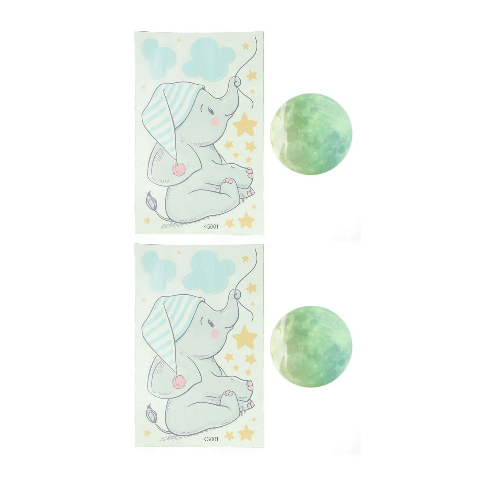 2Set Luminous Wall Sticker DIY Glowing Wall Decals Self Adhesive Wall Paper view 2