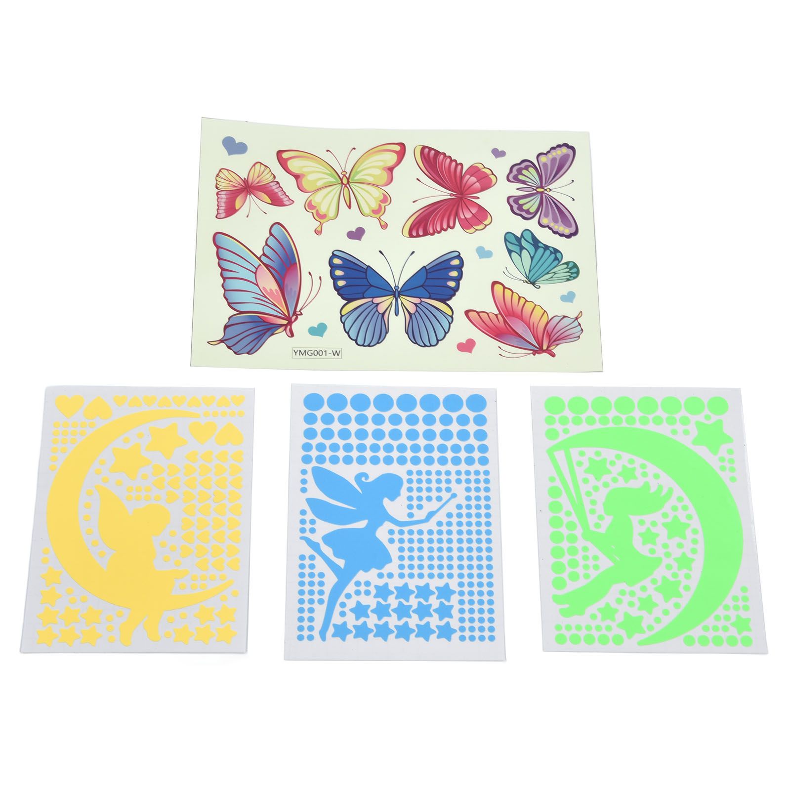 4Pcs Wall Stickers PVC Material Self Adhesive Luminous Design Cute Exquisite view 6