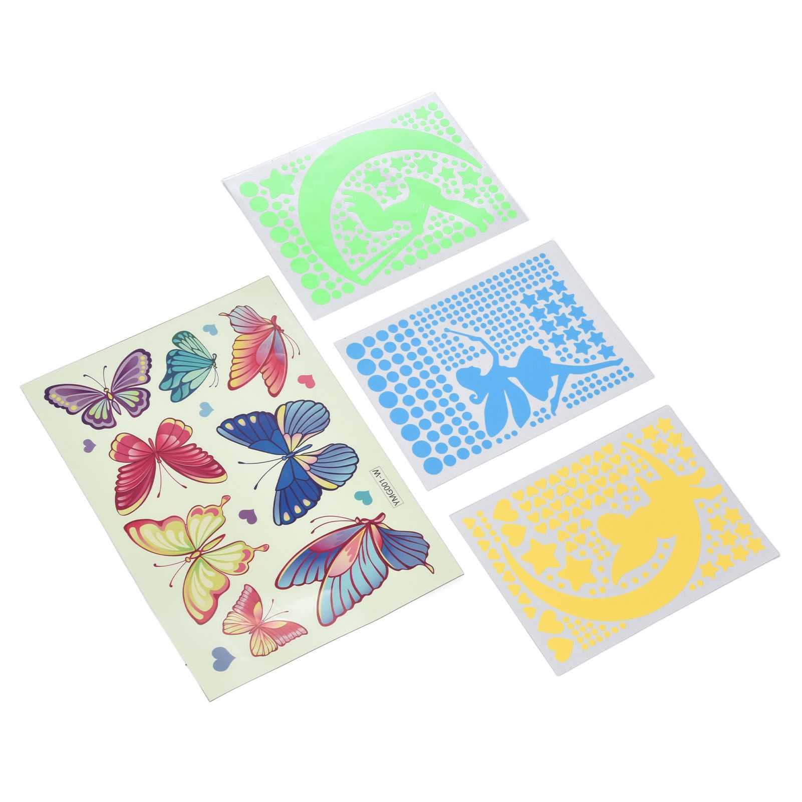 4Pcs Wall Stickers PVC Material Self Adhesive Luminous Design Cute Exquisite view 7