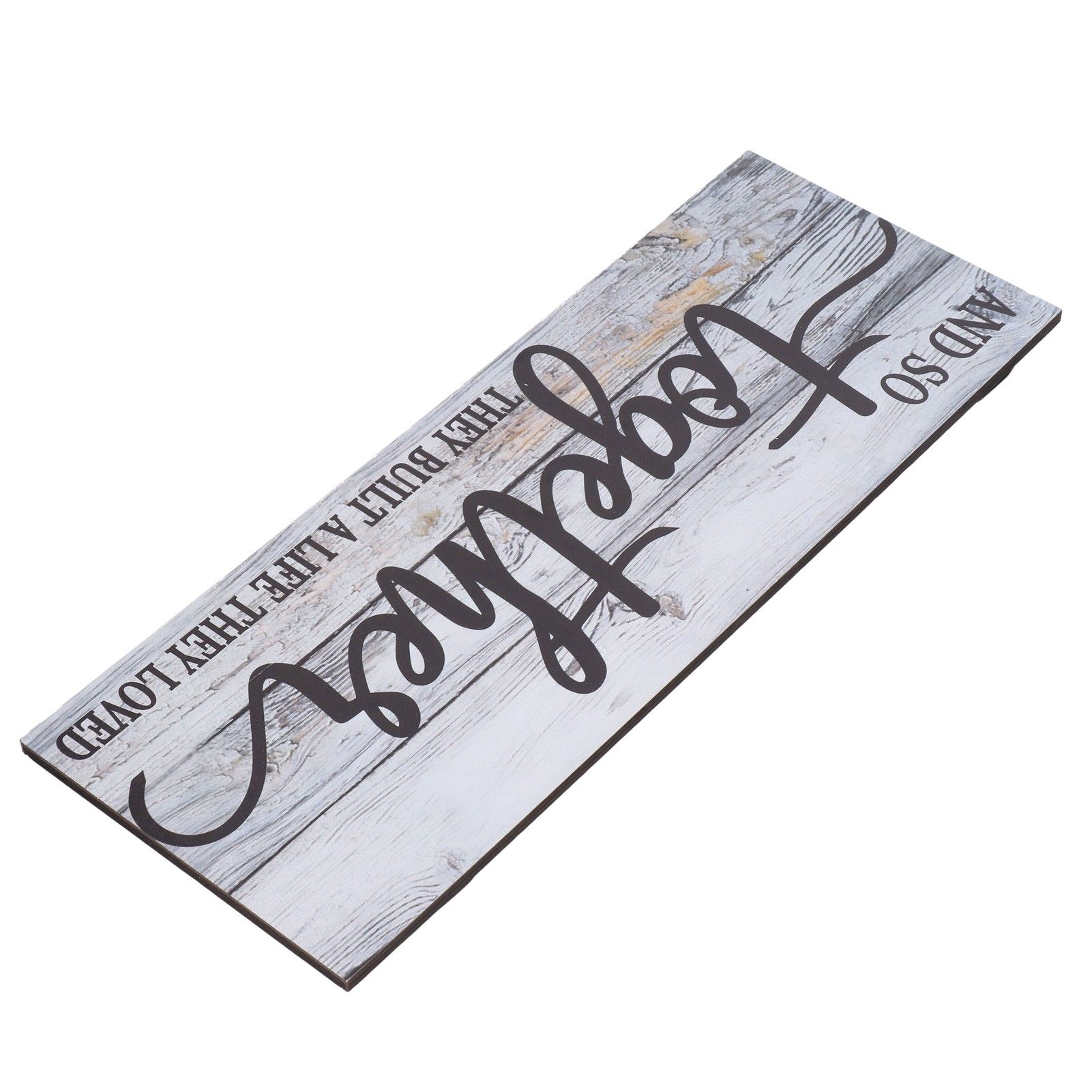 Wooden Wall Sign Together Word Durable Waterproof Odorless Boxwood Lightweight view 2