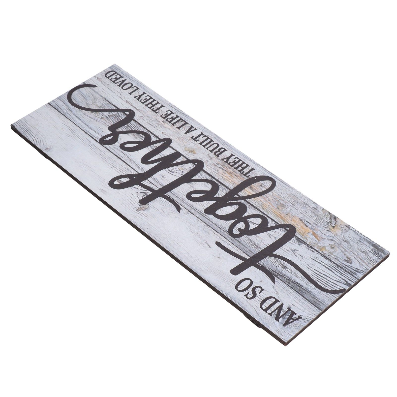 Wooden Wall Sign Together Word Durable Waterproof Odorless Boxwood Lightweight view 3