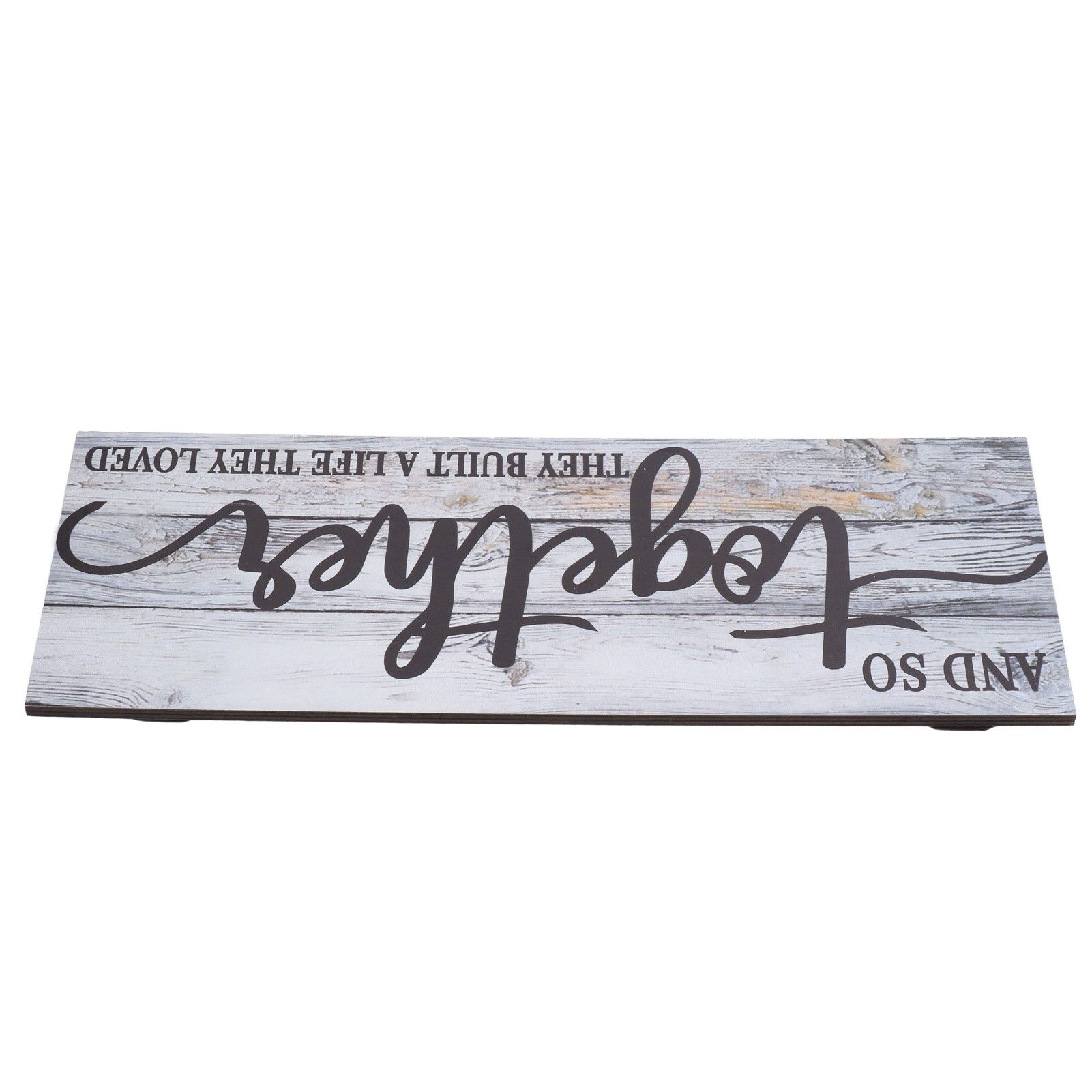 Wooden Wall Sign Together Word Durable Waterproof Odorless Boxwood Lightweight view 7