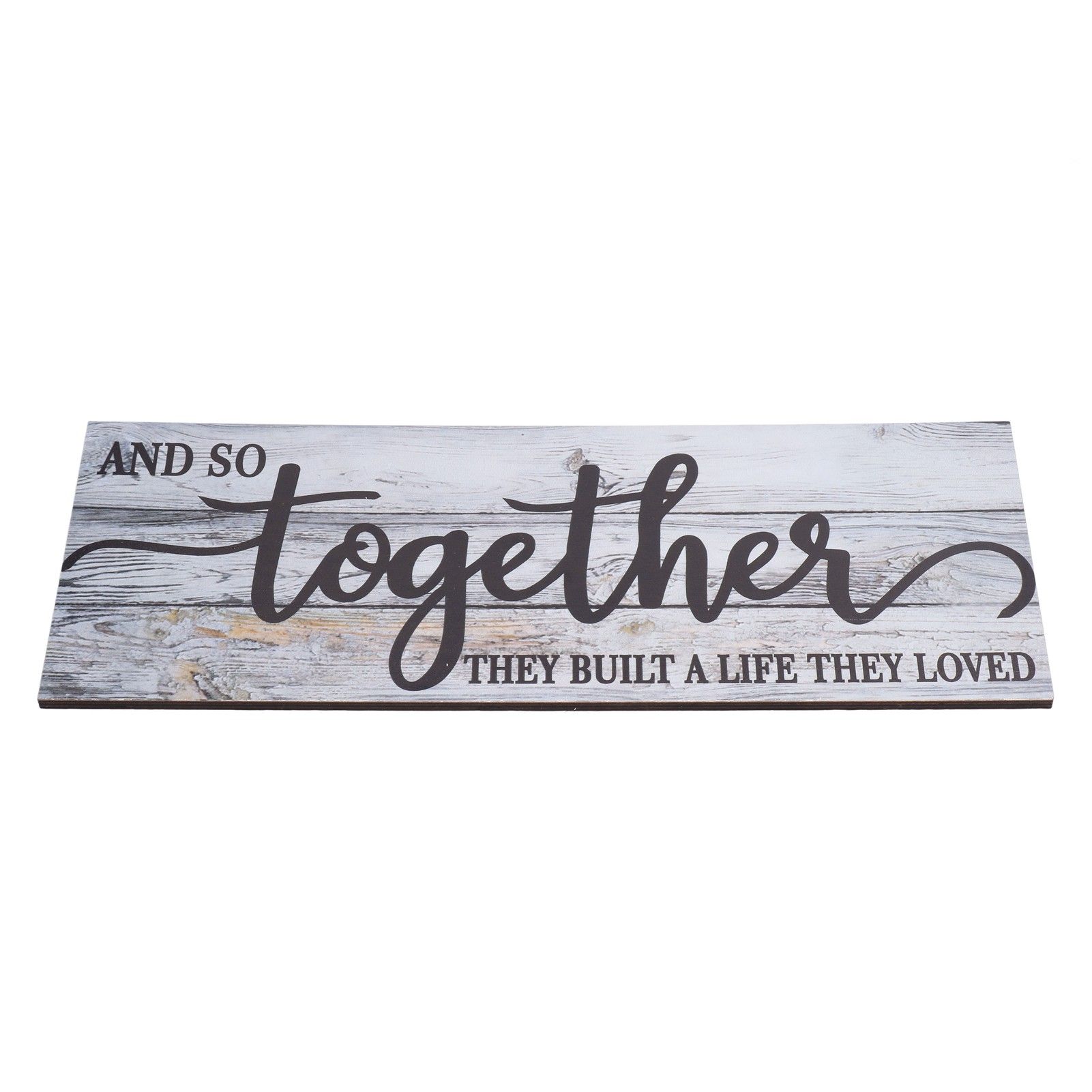 Wooden Wall Sign Together Word Durable Waterproof Odorless Boxwood Lightweight view 8
