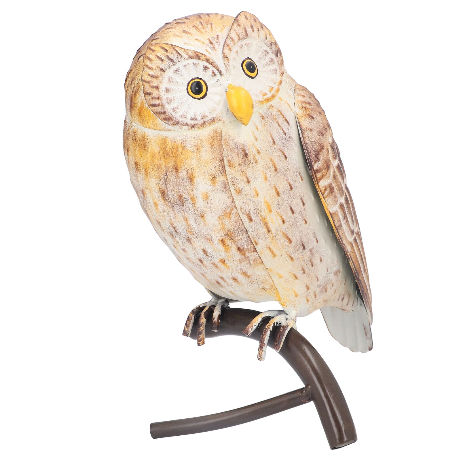 Owl Sculpture Iron Lifelike Decorative Desk Owl Statue Crafts Ornament for — image 1