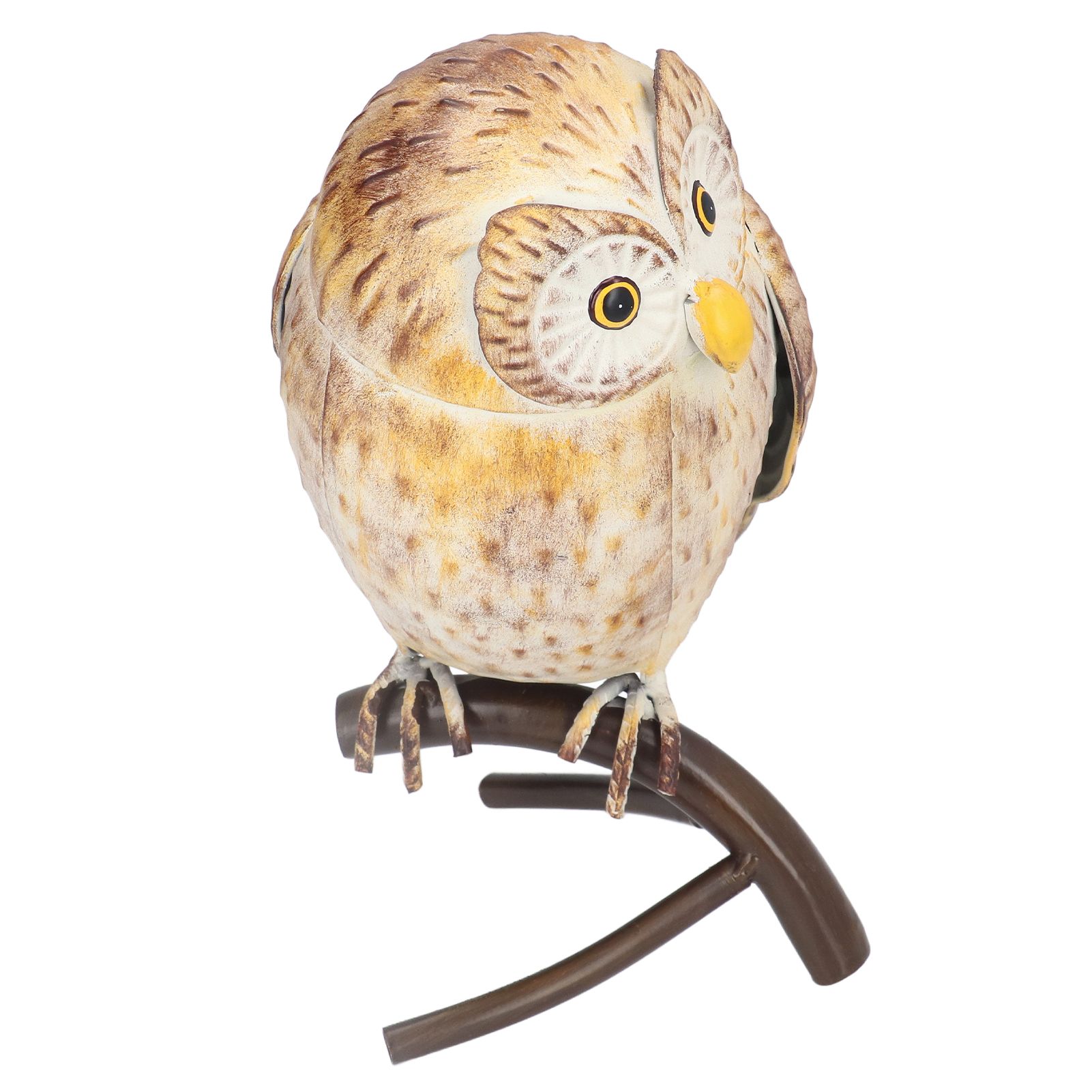 Owl Sculpture Iron Lifelike Decorative Desk Owl Statue Crafts Ornament for view 6