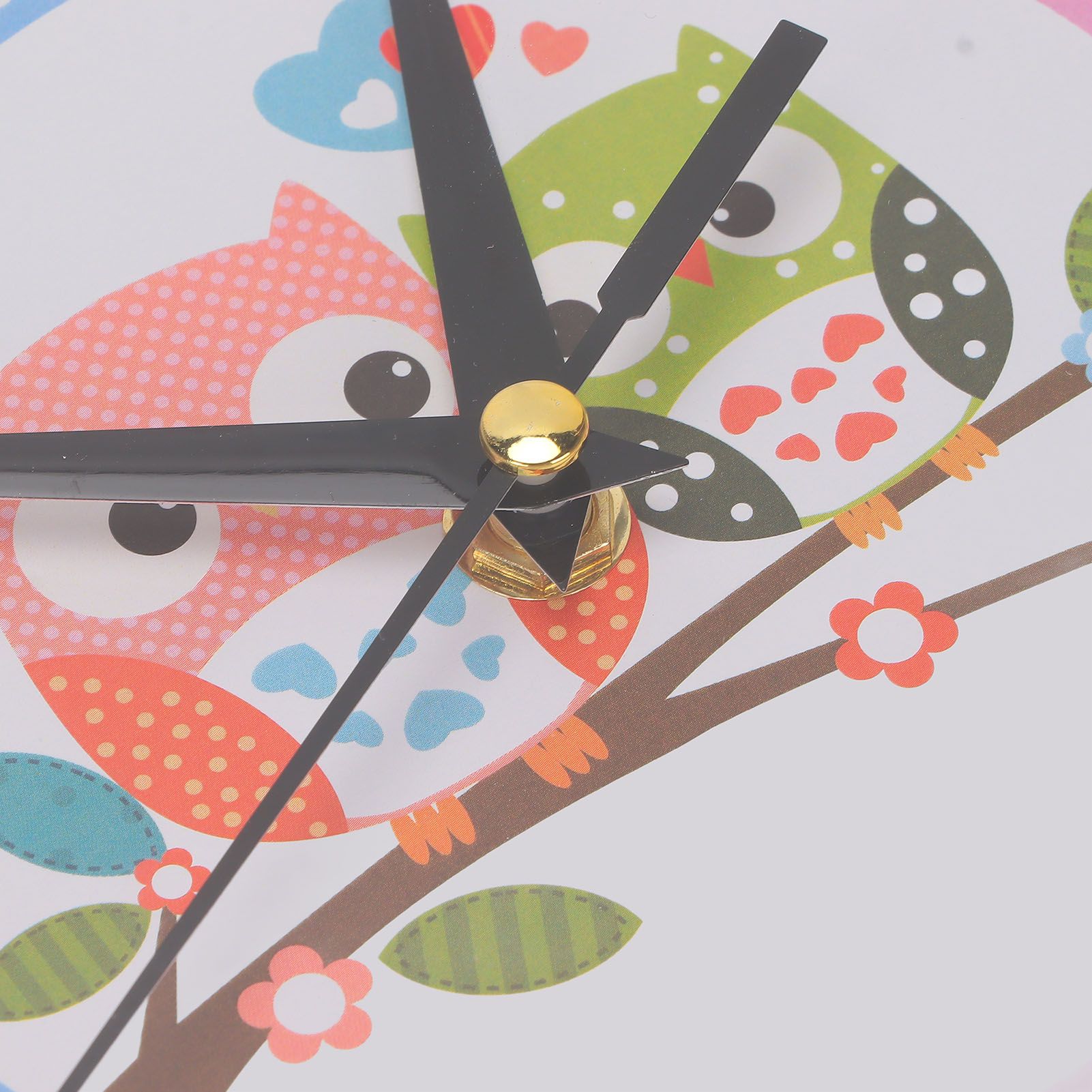 Wall Clock Plastic Cartoon Colorful Quartz Time Learning Hanging Clock for view 14