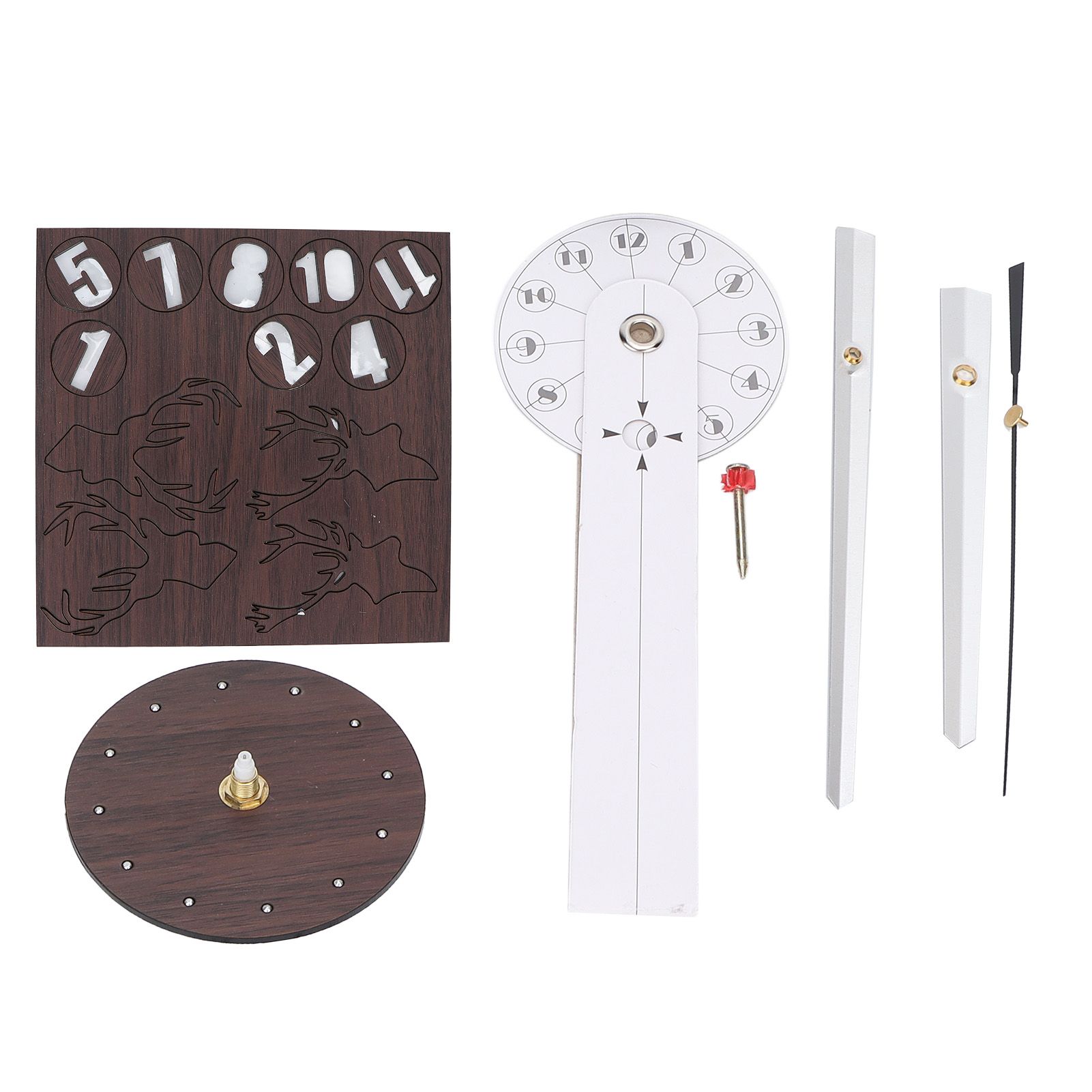 Frameless Wall Clock Deer Head 3D Effect Self Adhesive DIY Clock with Silent view 2