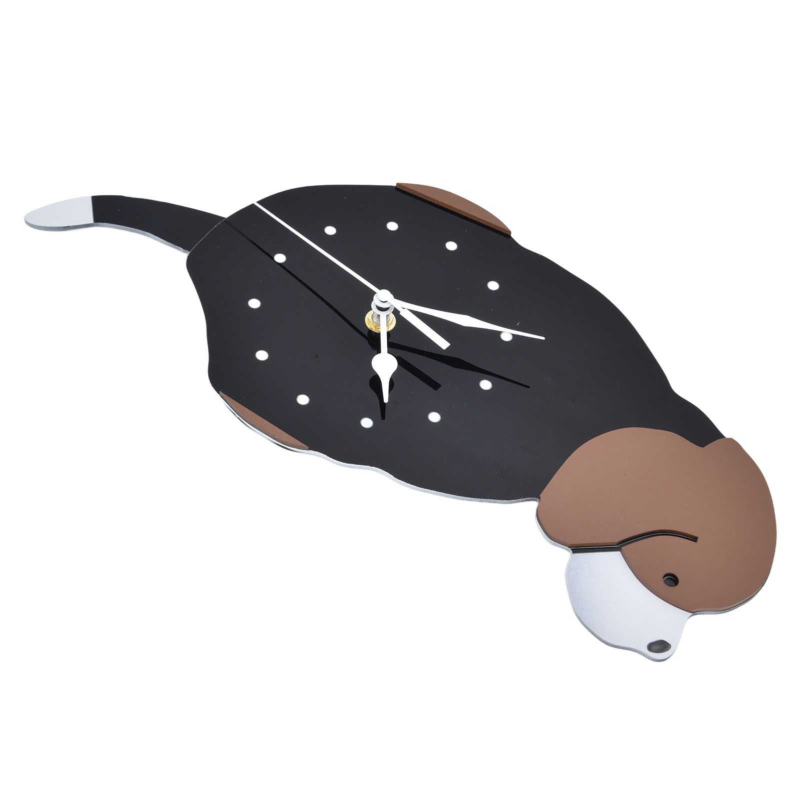 Wall Clock Self Adhesive Waterproof 3D Effect Silent Movement Dog Wall Clock view 2
