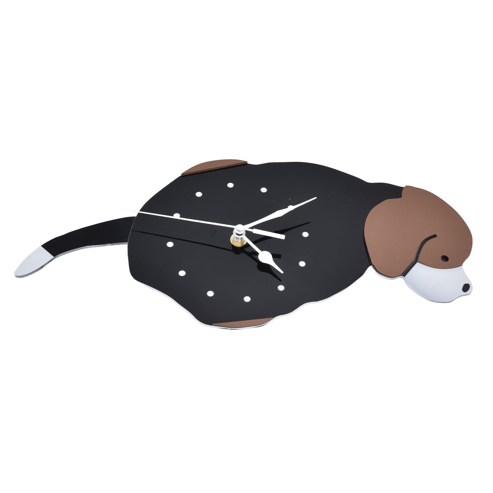 Wall Clock Self Adhesive Waterproof 3D Effect Silent Movement Dog Wall Clock view 7