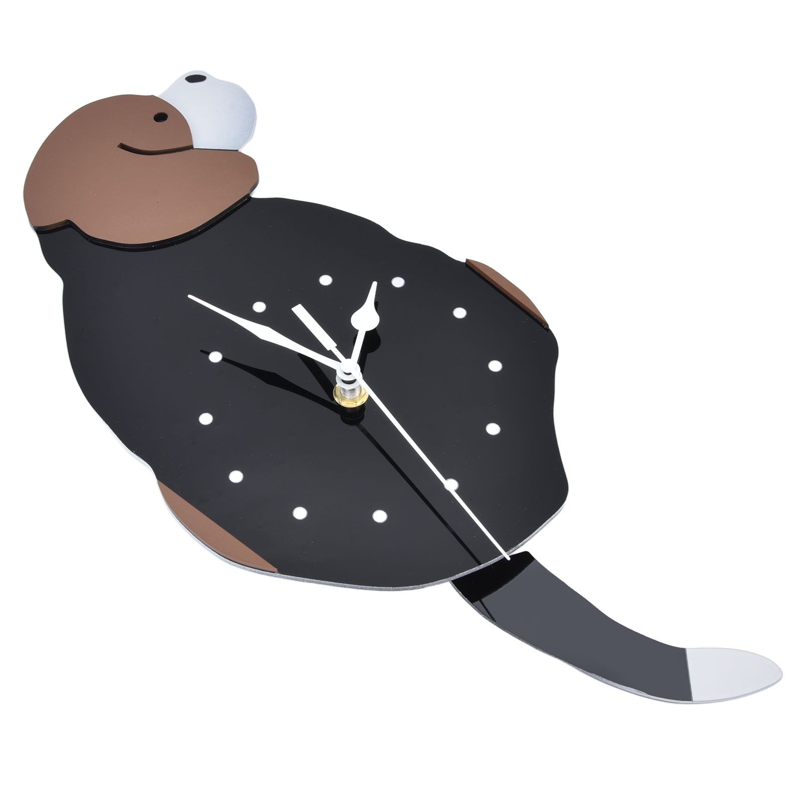 Wall Clock Self Adhesive Waterproof 3D Effect Silent Movement Dog Wall Clock view 8