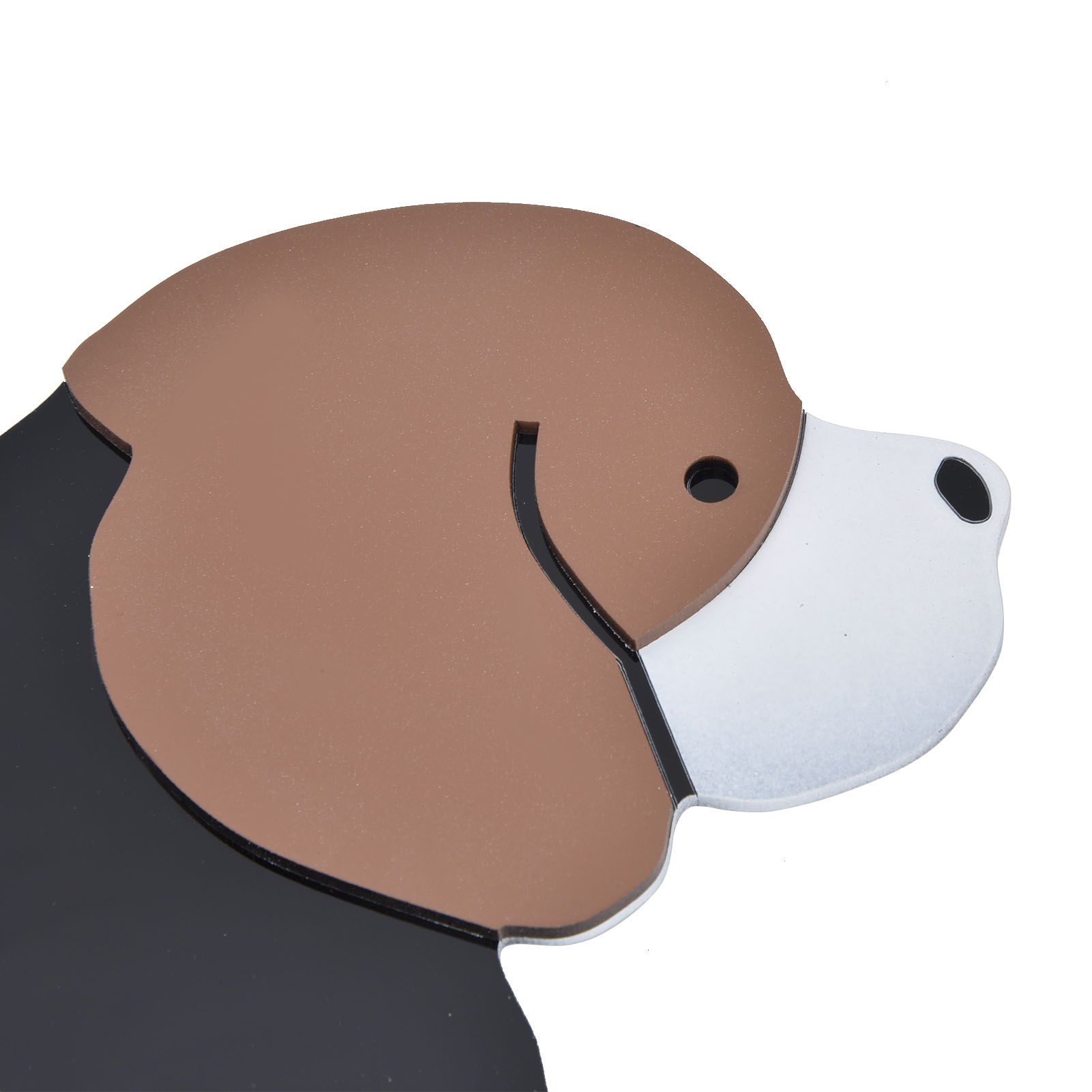Wall Clock Self Adhesive Waterproof 3D Effect Silent Movement Dog Wall Clock view 14