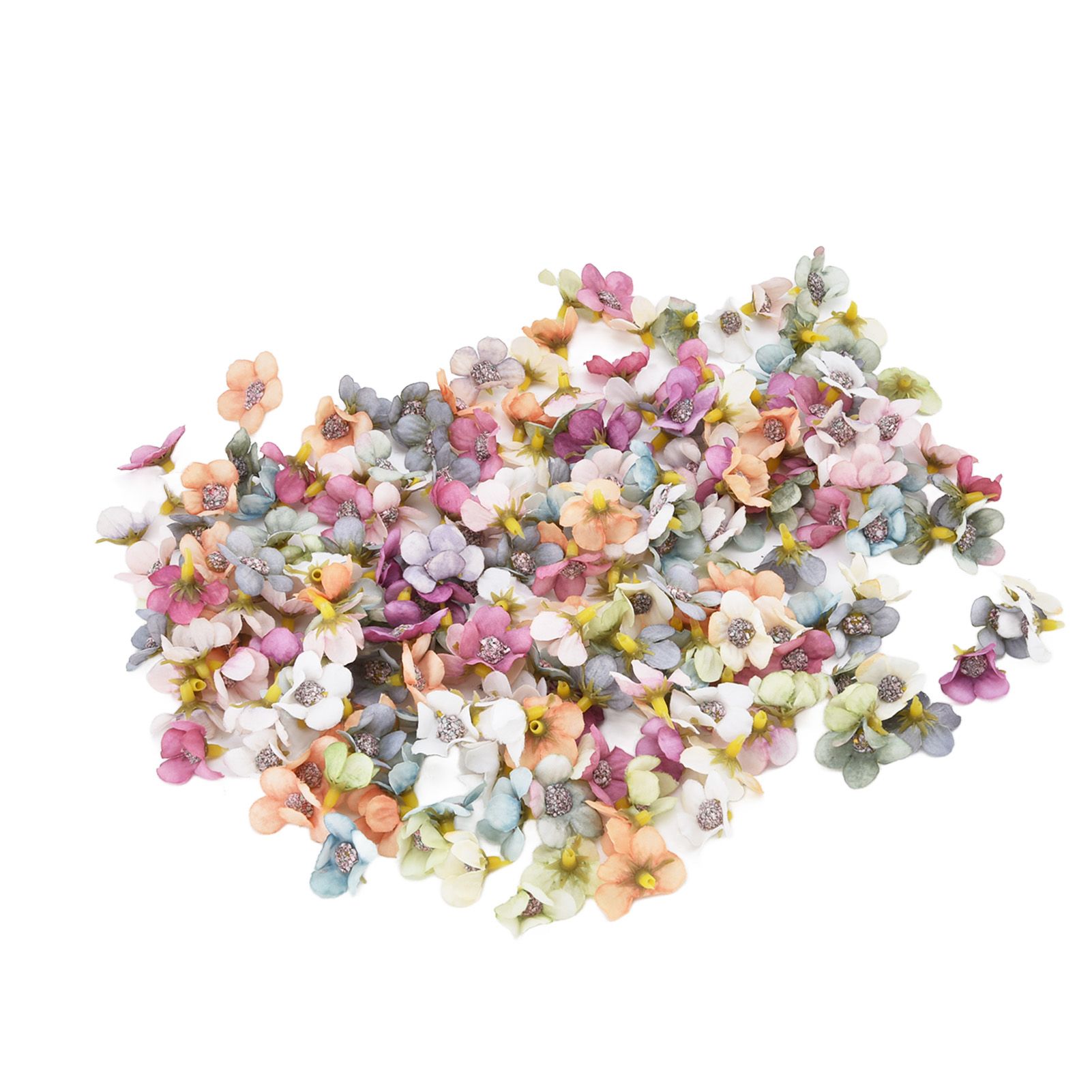 200Pcs Wedding Cloth Small Flower Head 2.5cm/1.0in DIY Simulation Flowers Head view 5
