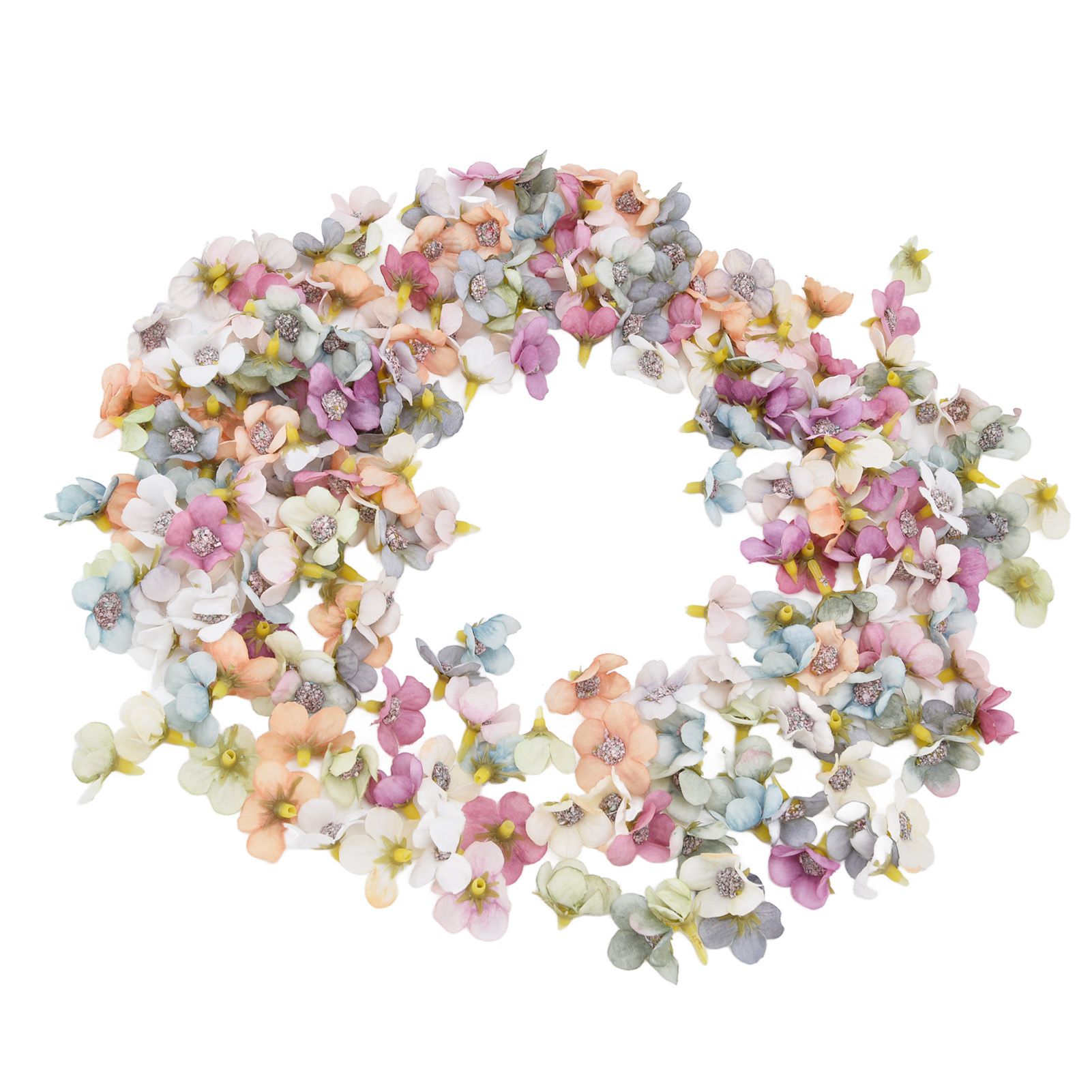 200Pcs Wedding Cloth Small Flower Head 2.5cm/1.0in DIY Simulation Flowers Head view 7