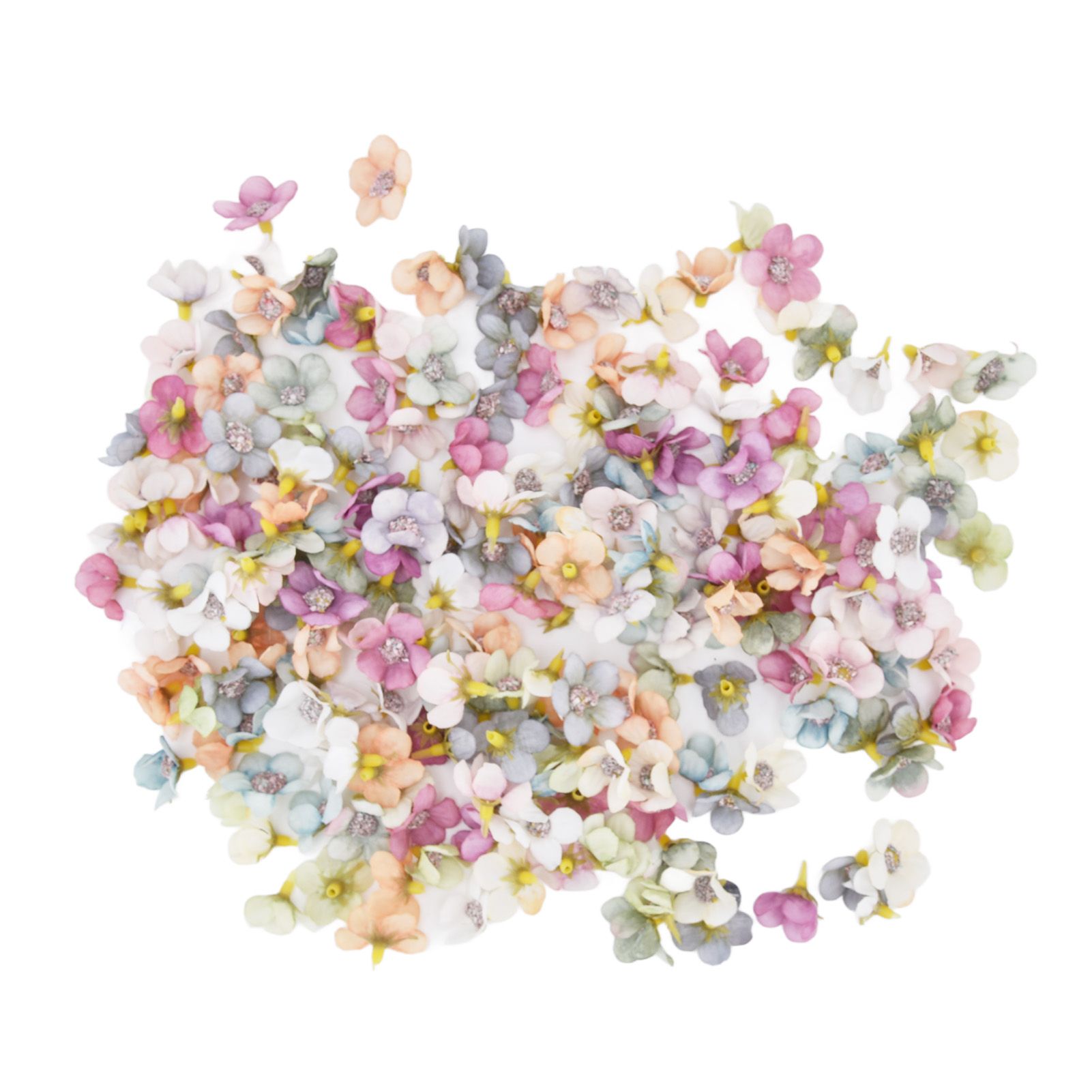 200Pcs Wedding Cloth Small Flower Head 2.5cm/1.0in DIY Simulation Flowers Head view 10