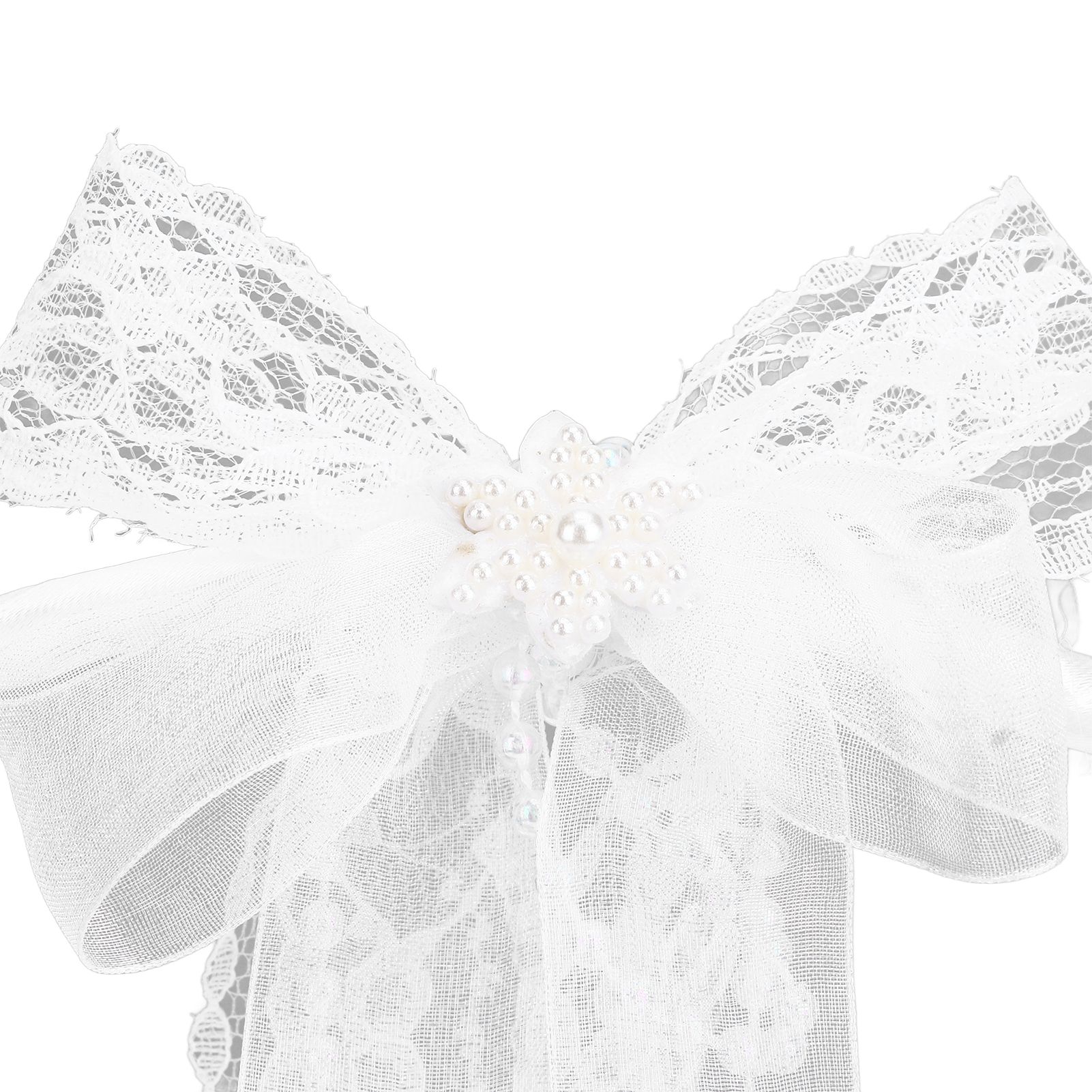 Flower Girl Basket Elegant Style Portable Durable Lace Material Wide view 15
