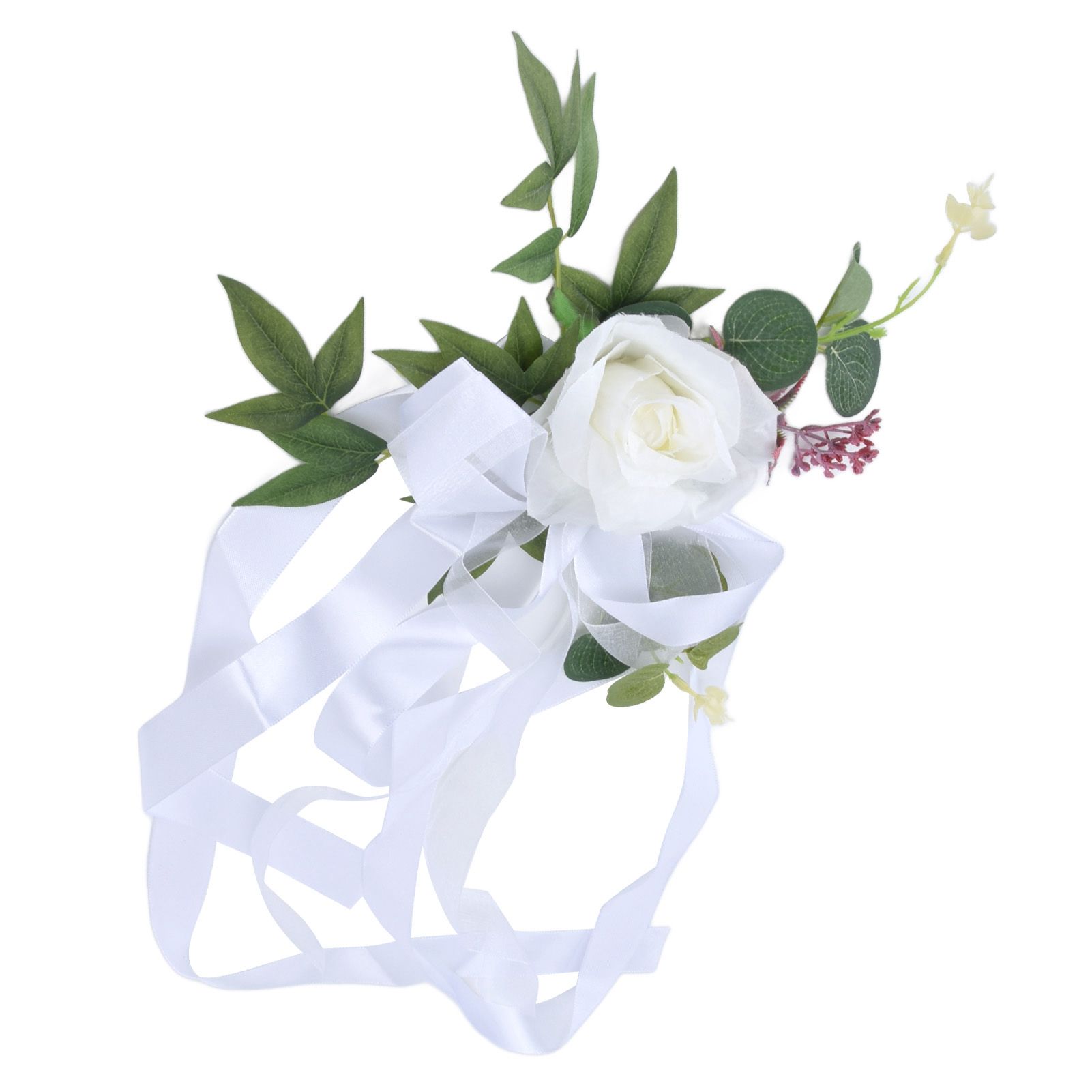 Wedding Chair Flower Nordic Style Simulation Wedding Chair Decoration for view 2