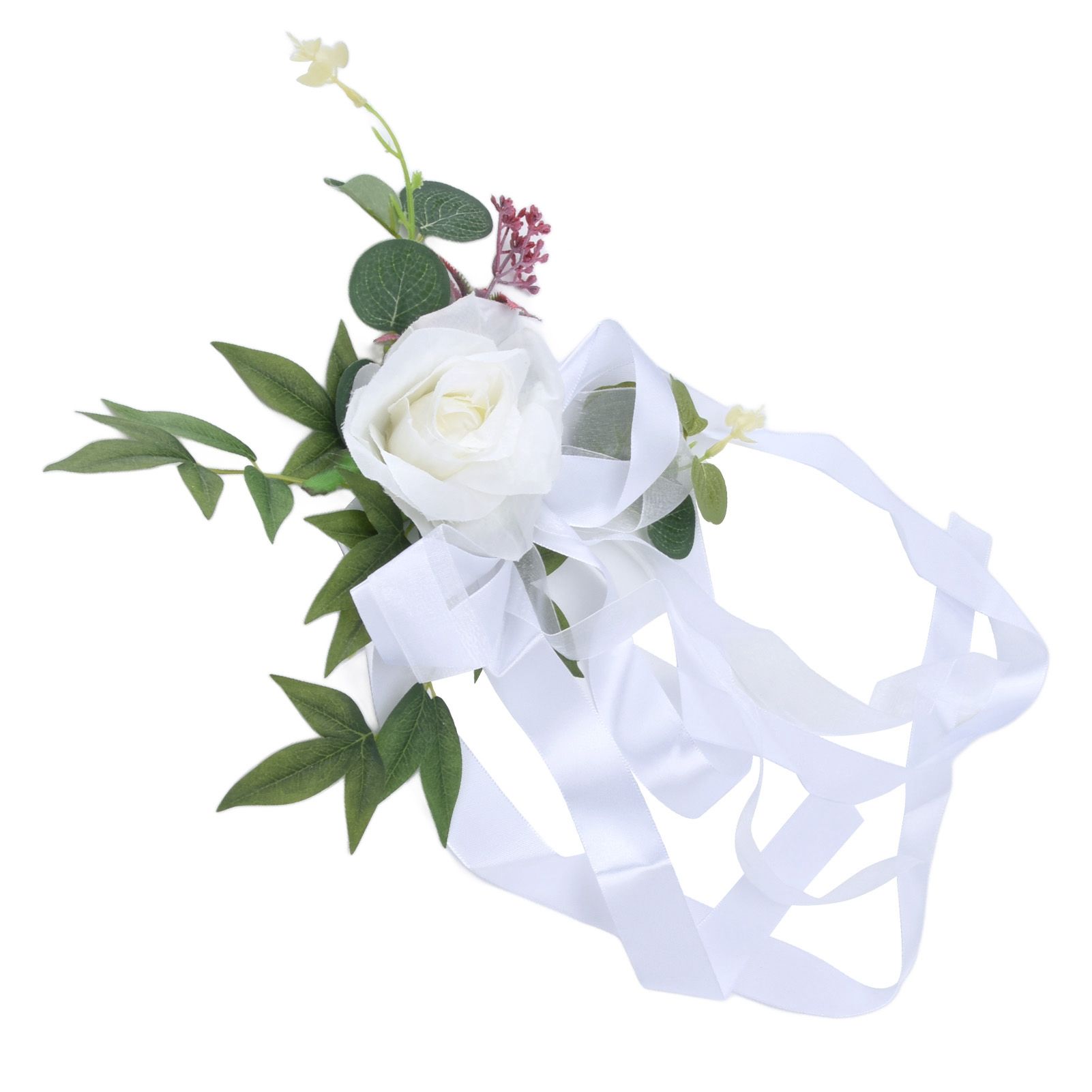 Wedding Chair Flower Nordic Style Simulation Wedding Chair Decoration for view 3
