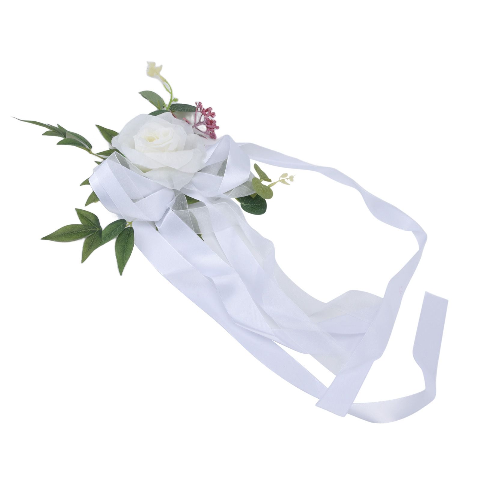 Wedding Chair Flower Nordic Style Simulation Wedding Chair Decoration for view 4