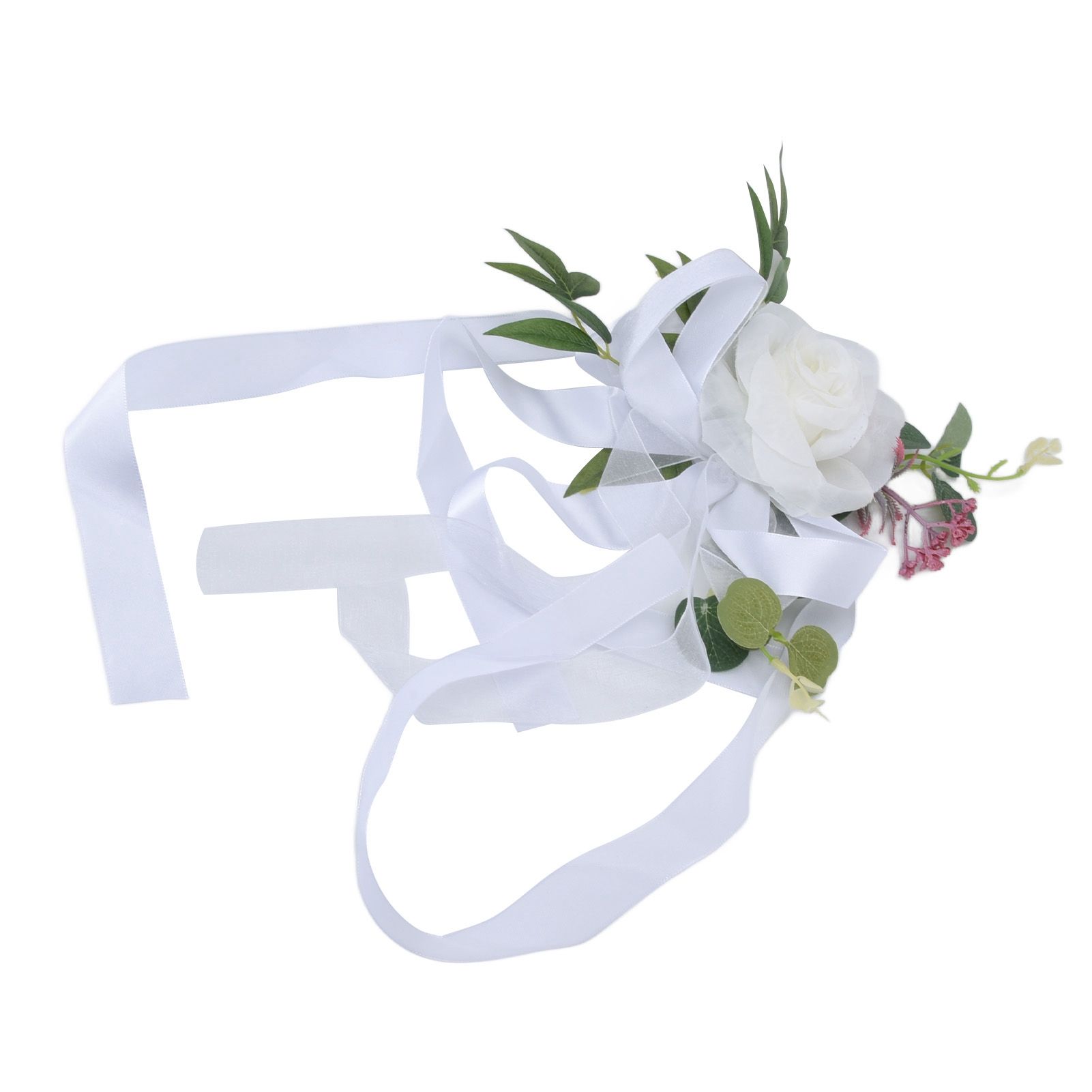 Wedding Chair Flower Nordic Style Simulation Wedding Chair Decoration for view 5