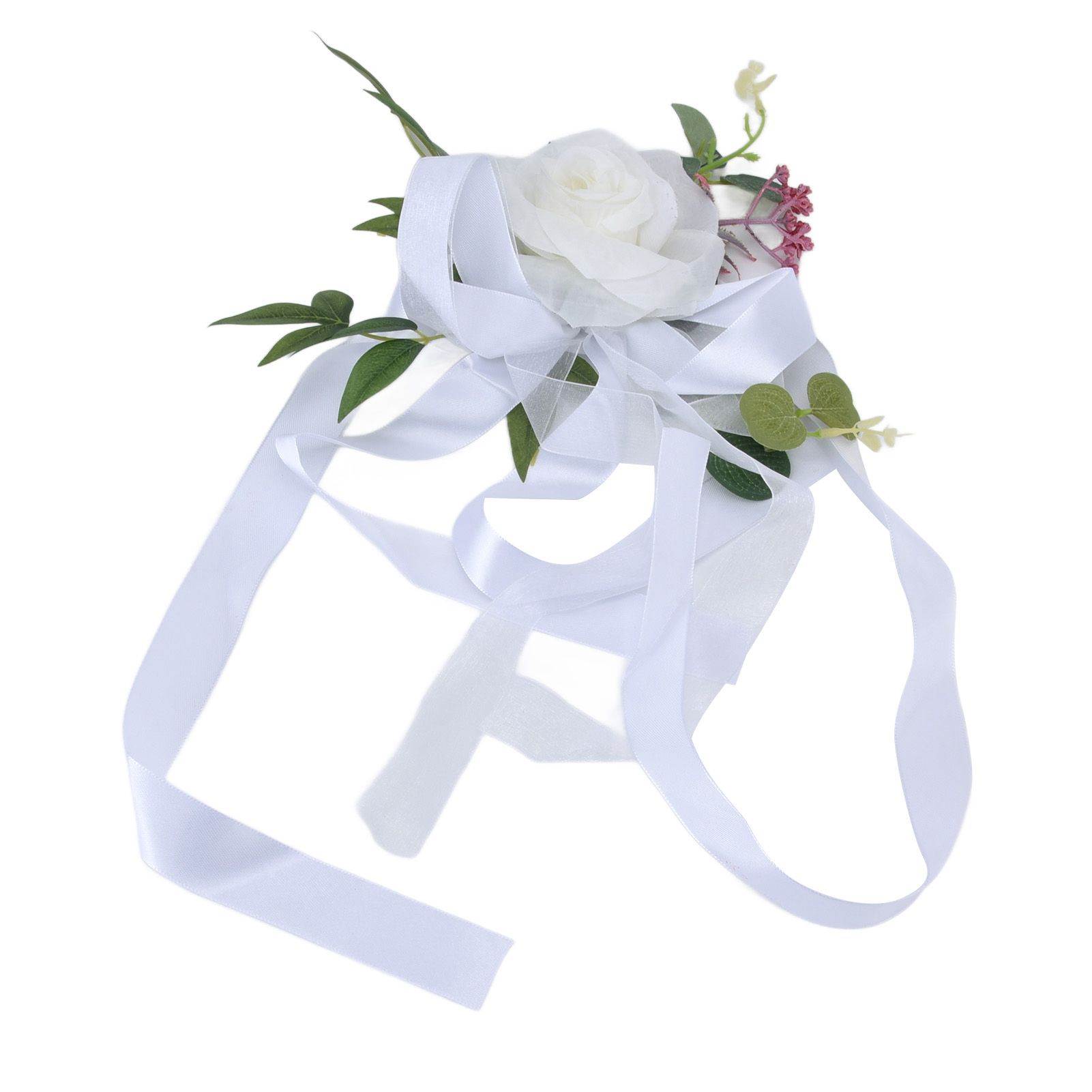 Wedding Chair Flower Nordic Style Simulation Wedding Chair Decoration for view 6