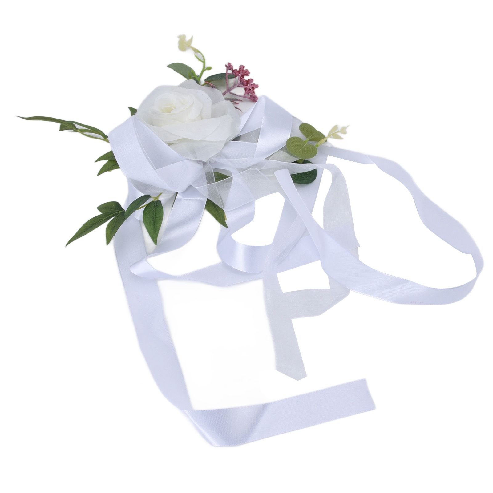 Wedding Chair Flower Nordic Style Simulation Wedding Chair Decoration for view 7