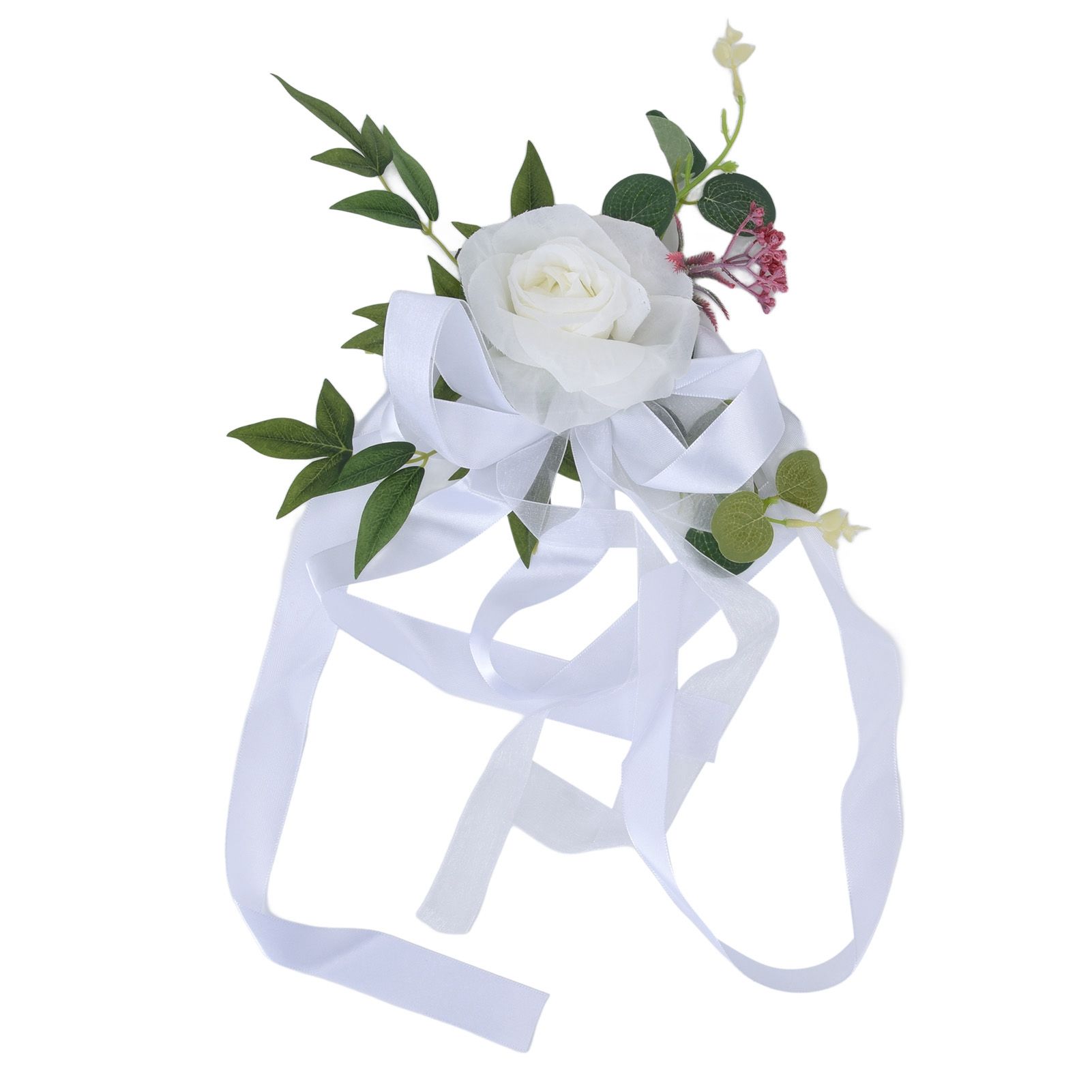 Wedding Chair Flower Nordic Style Simulation Wedding Chair Decoration for view 8