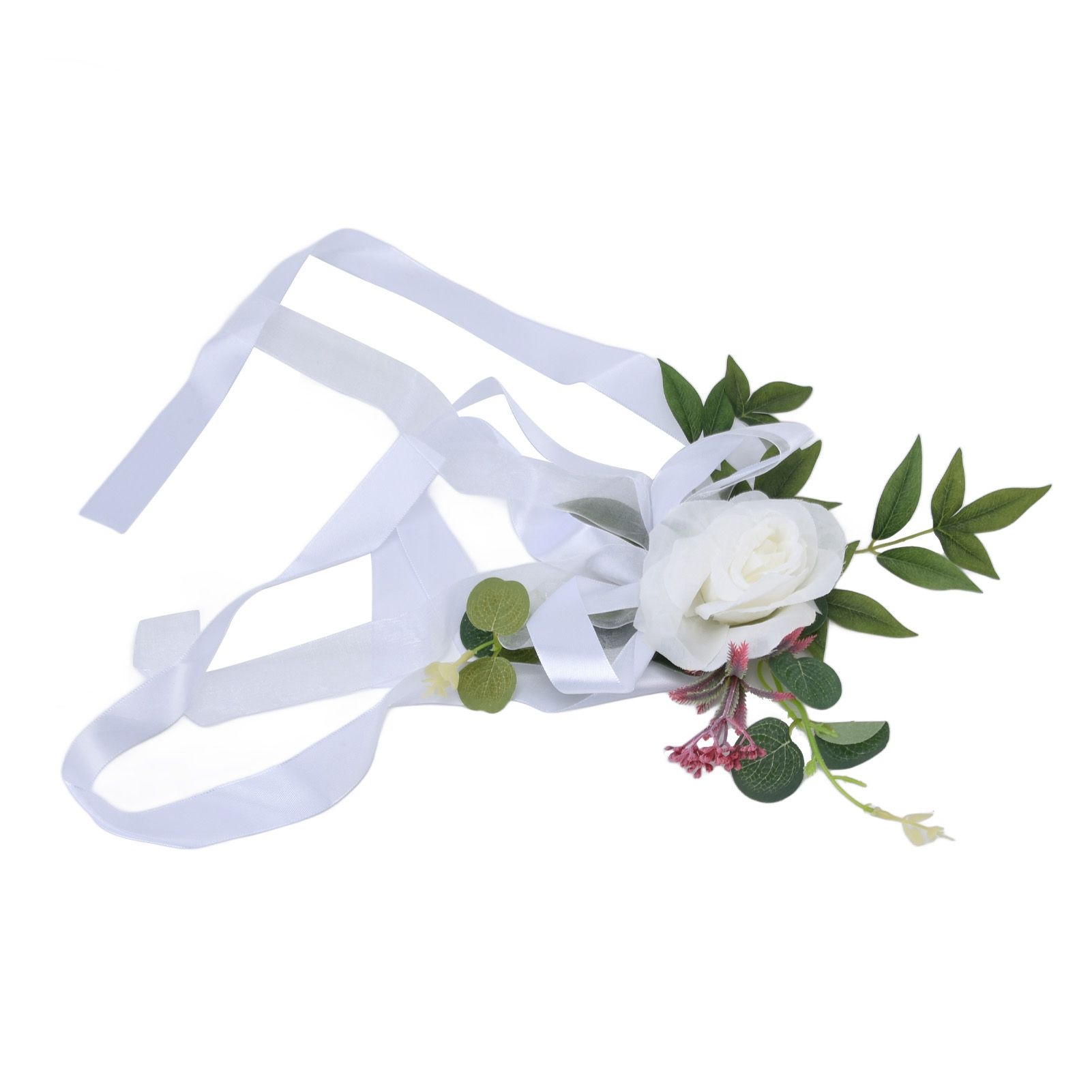Wedding Chair Flower Nordic Style Simulation Wedding Chair Decoration for view 9