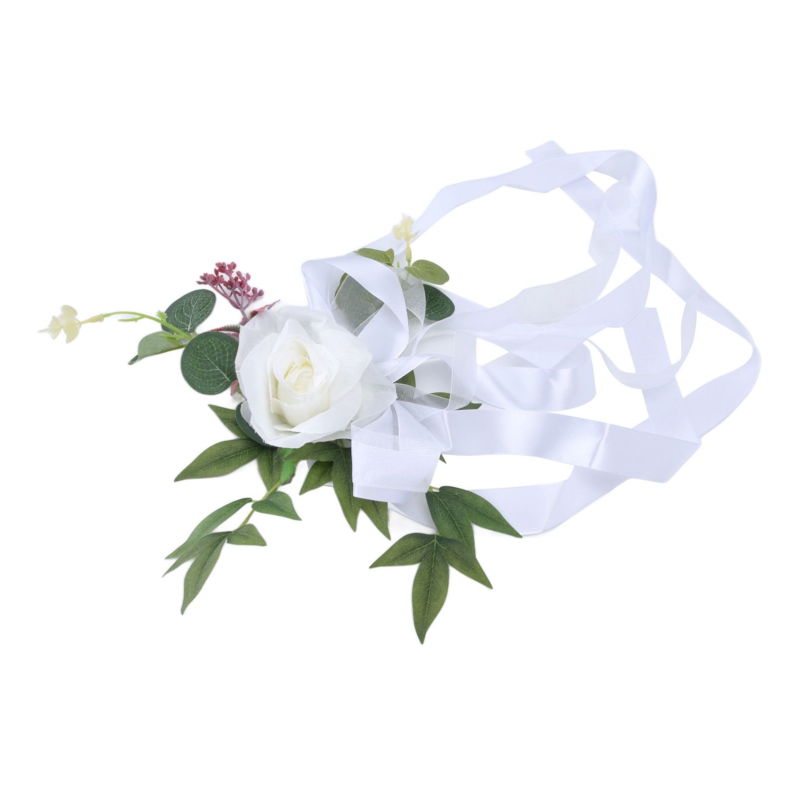 Wedding Chair Flower Nordic Style Simulation Wedding Chair Decoration for view 10