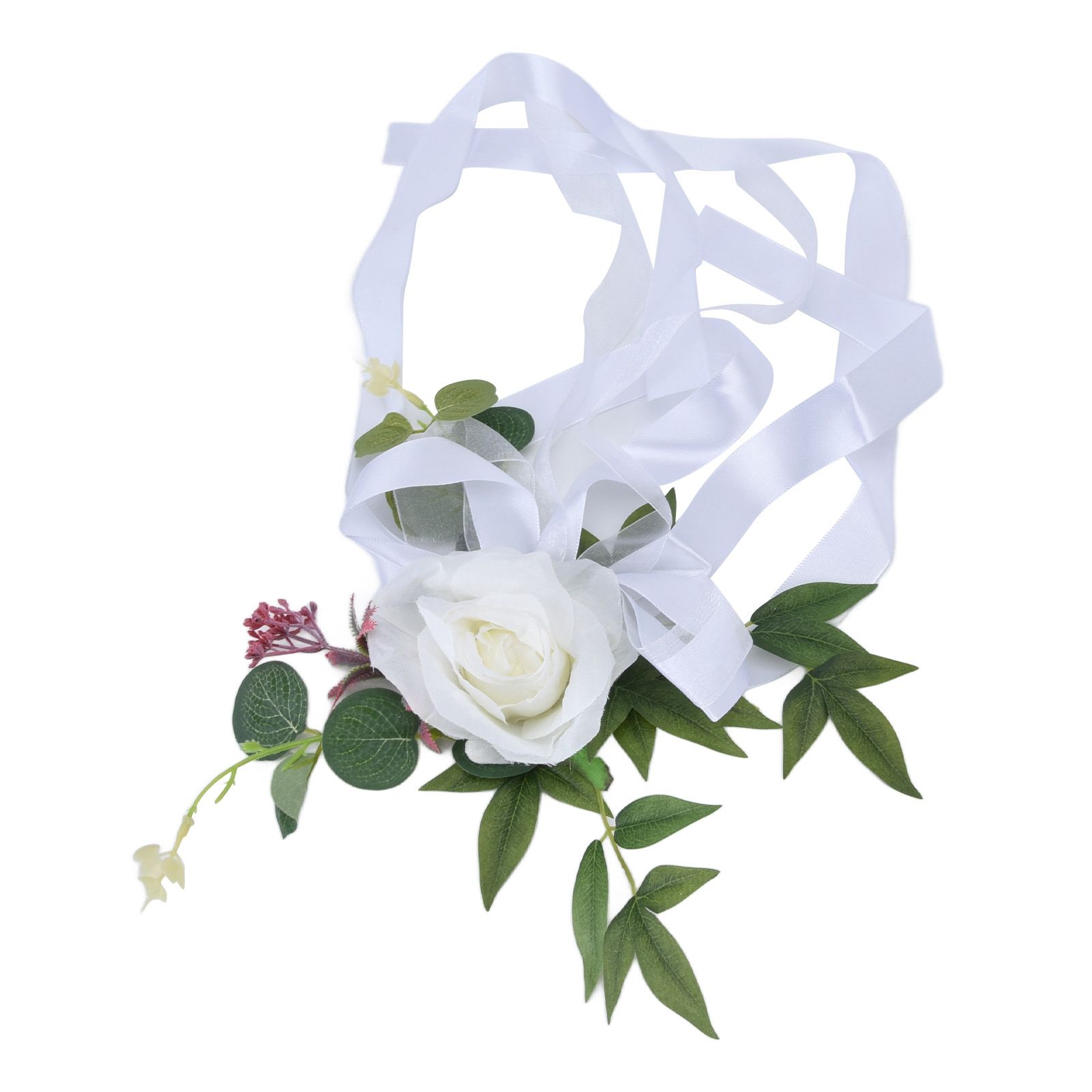 Wedding Chair Flower Nordic Style Simulation Wedding Chair Decoration for view 13
