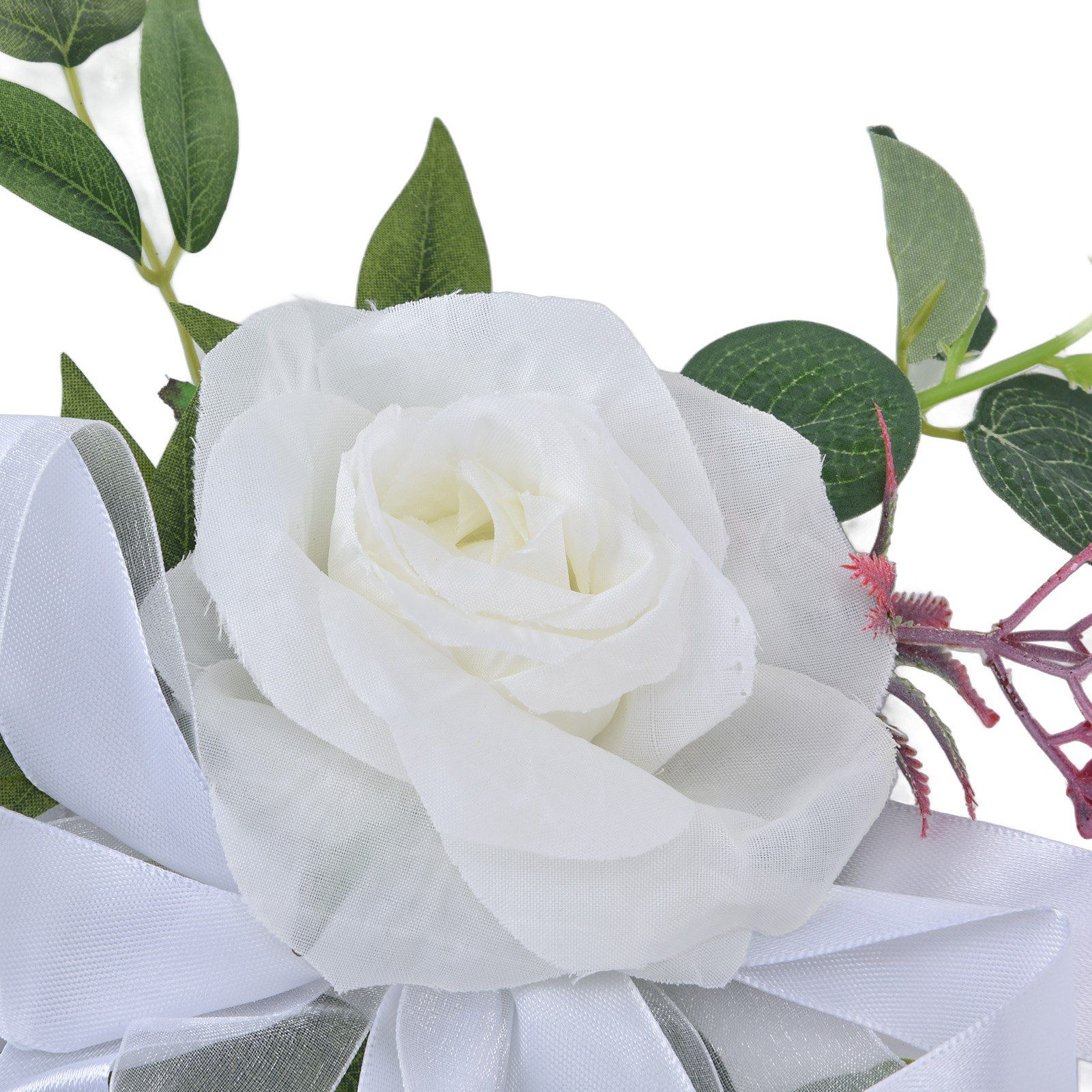 Wedding Chair Flower Nordic Style Simulation Wedding Chair Decoration for view 15