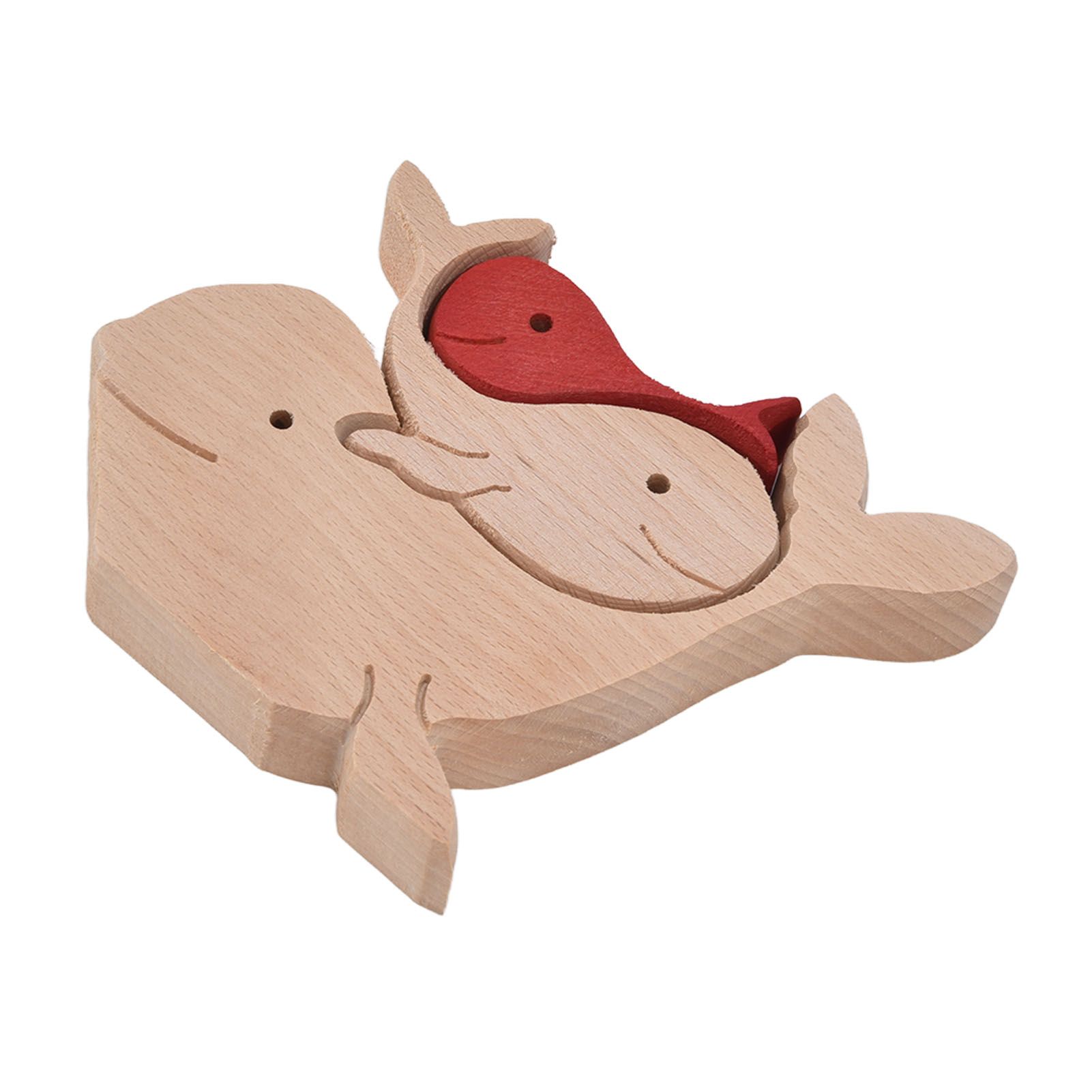 Wooden Animal Ornament Cute Shape Animal Family Handcrafted Mini Wooden view 2