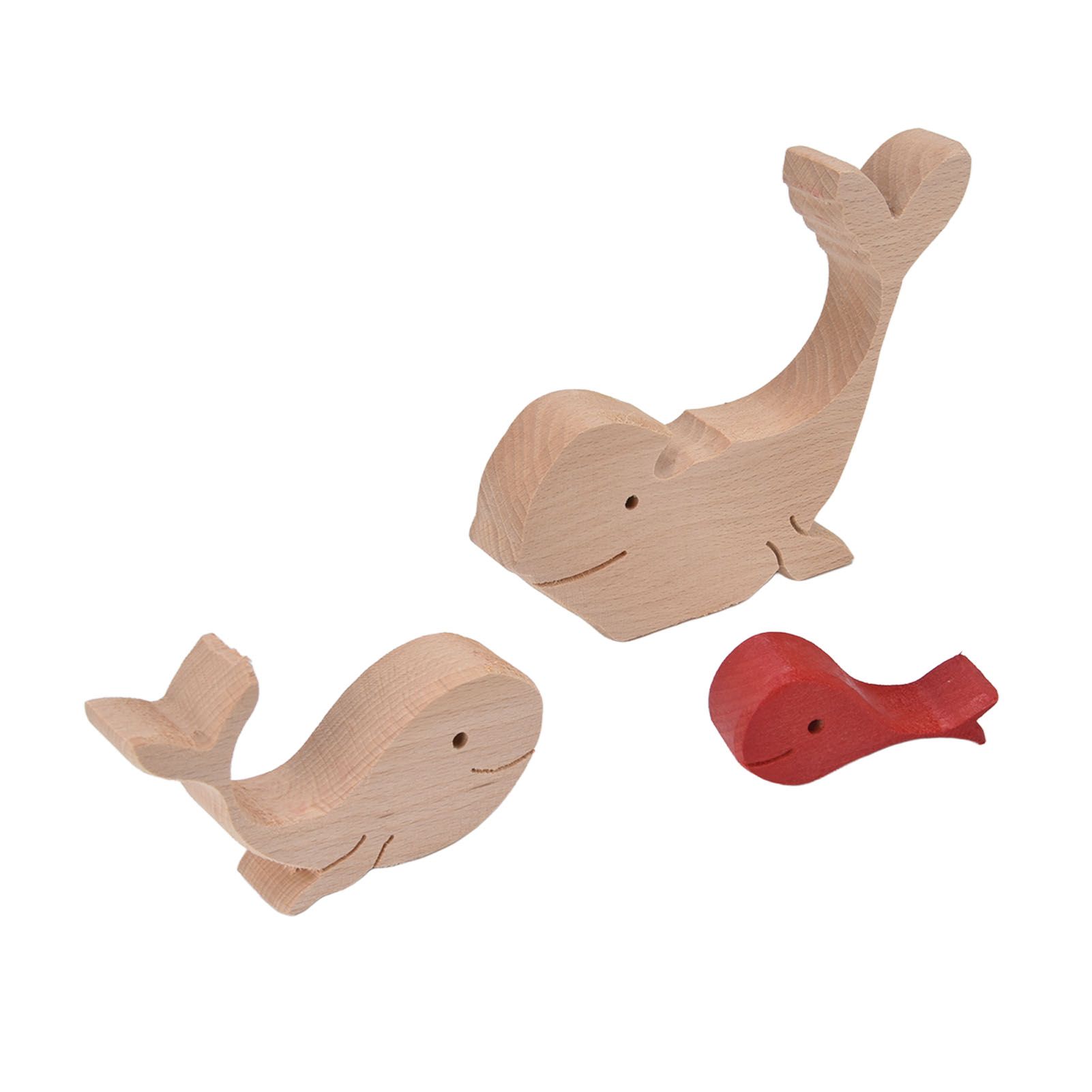 Wooden Animal Ornament Cute Shape Animal Family Handcrafted Mini Wooden view 5