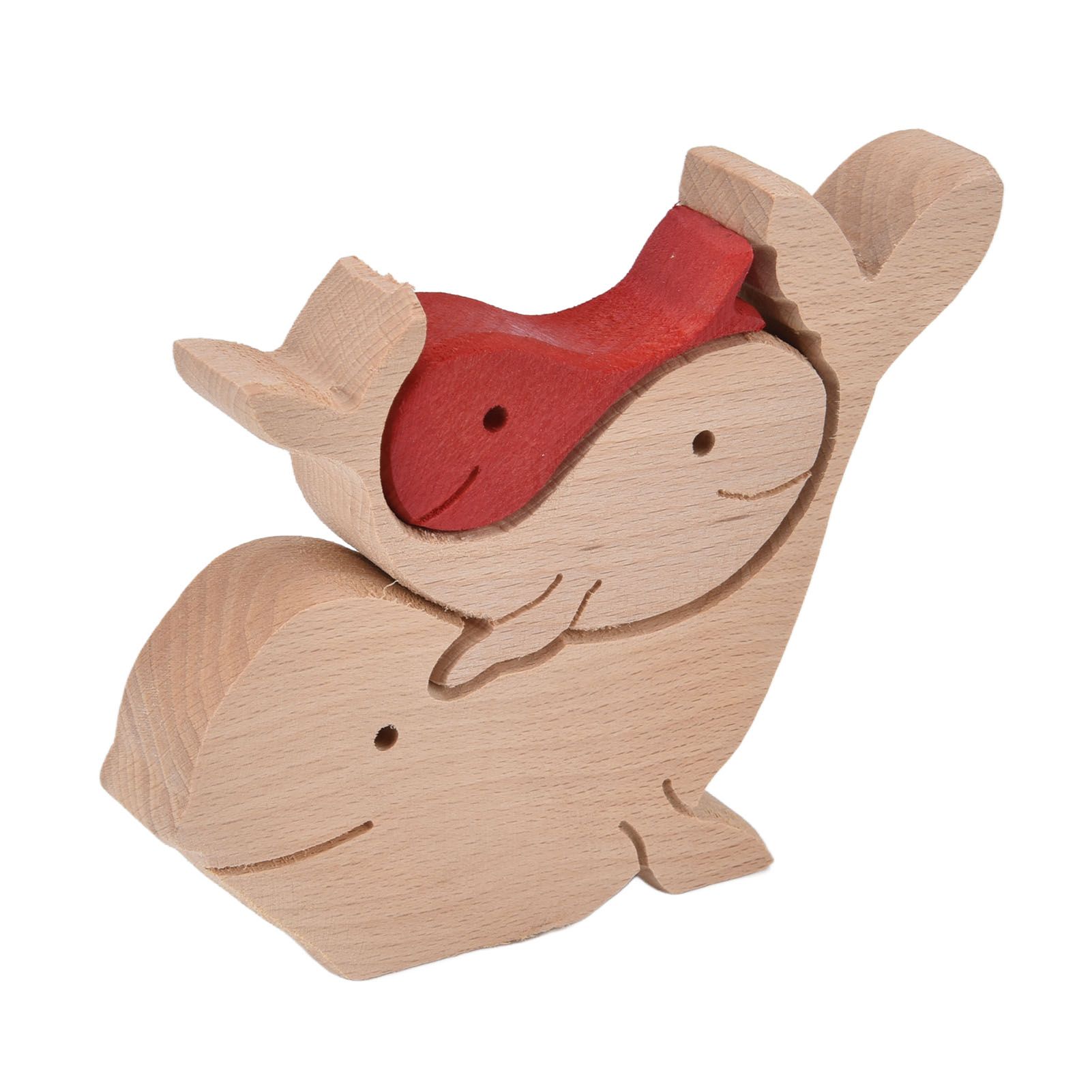 Wooden Animal Ornament Cute Shape Animal Family Handcrafted Mini Wooden view 7