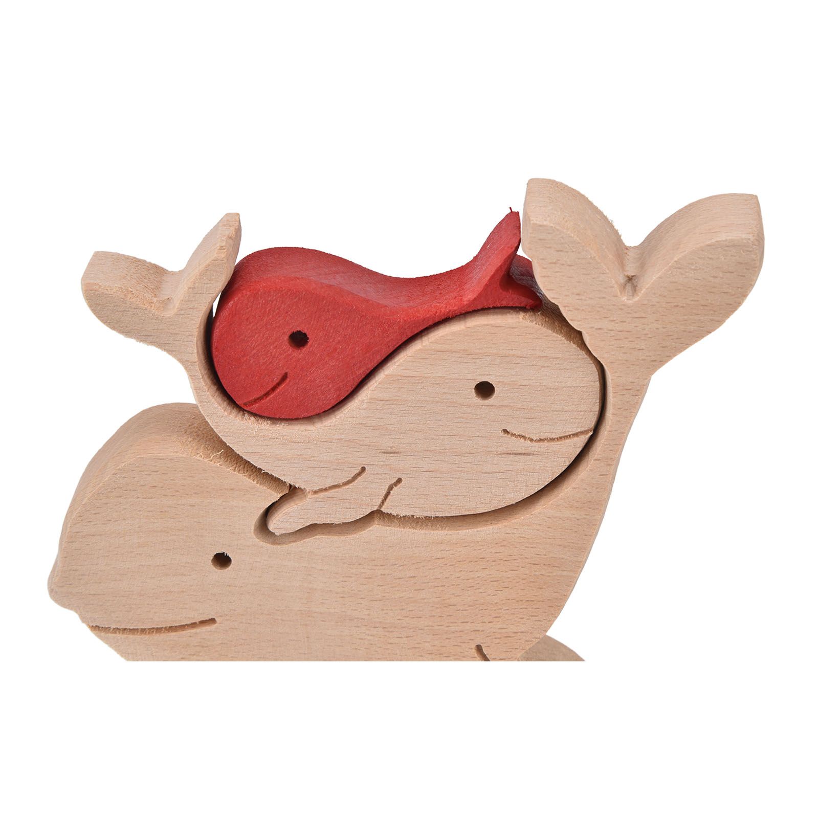 Wooden Animal Ornament Cute Shape Animal Family Handcrafted Mini Wooden view 8