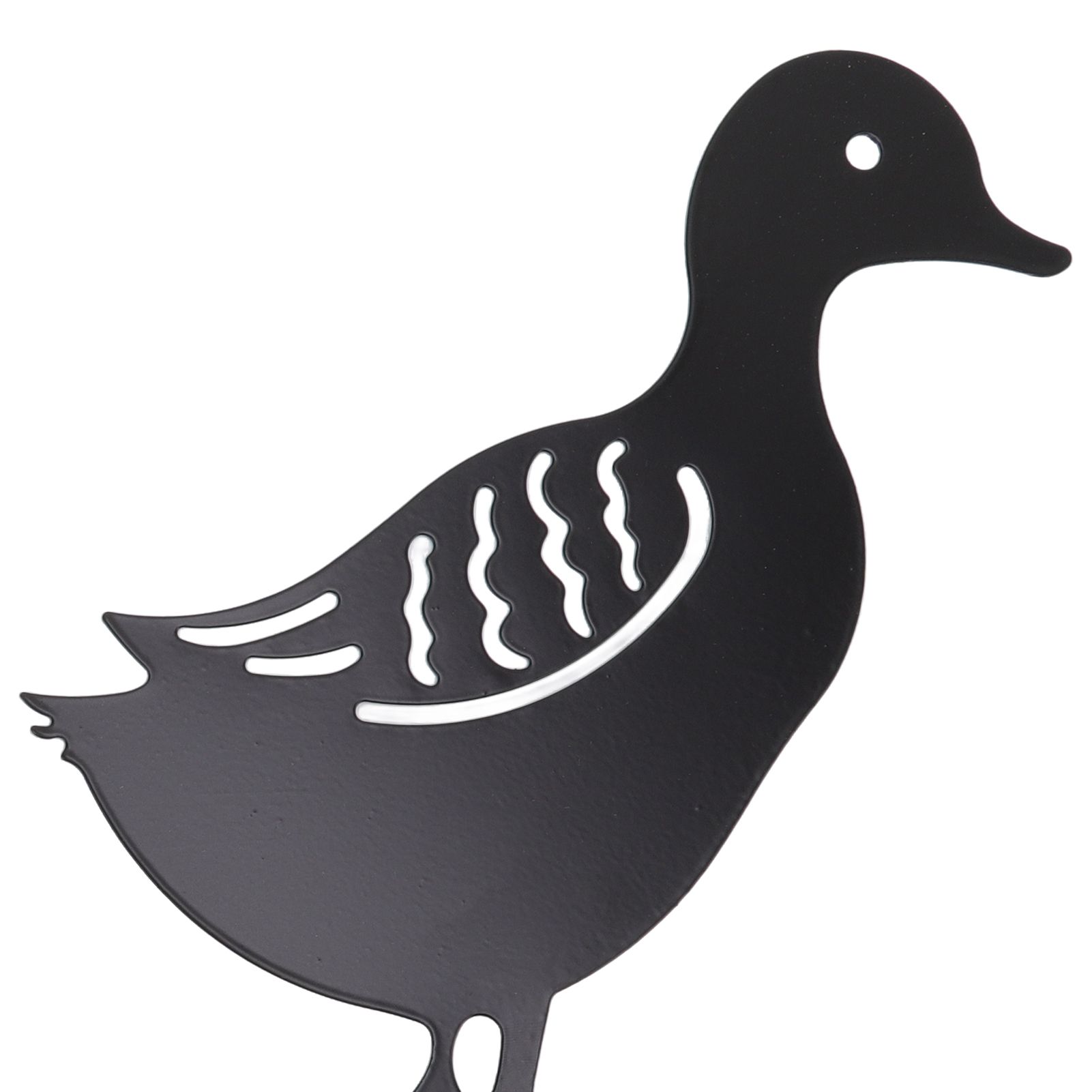 4Pcs Metal Duck Decorative Garden Stakes Cute Animal Hollow Design Black Iron view 14