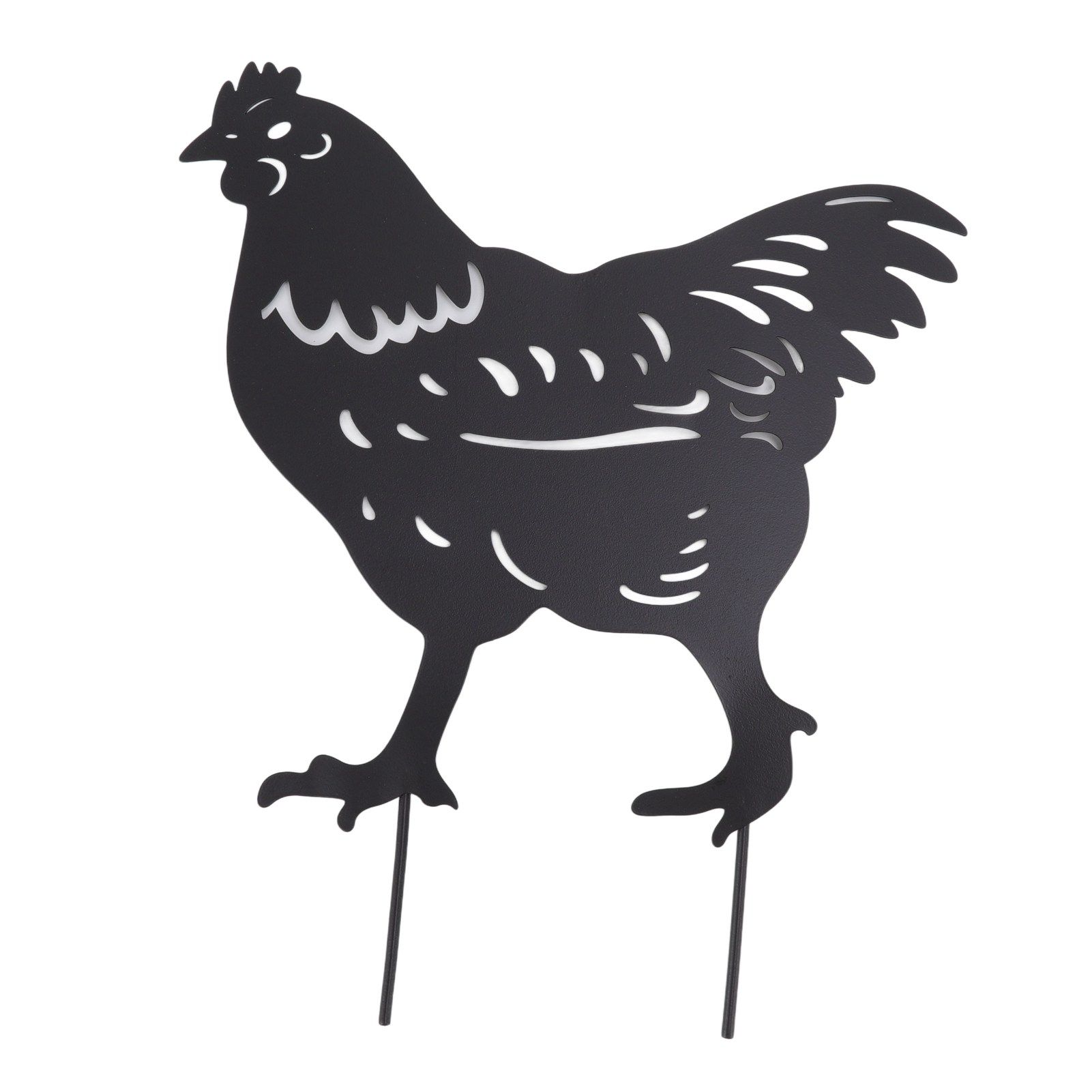 4Pcs Hen Chicken Silhouette Hollow Stake Design Cute Hen Chicken Design view 14