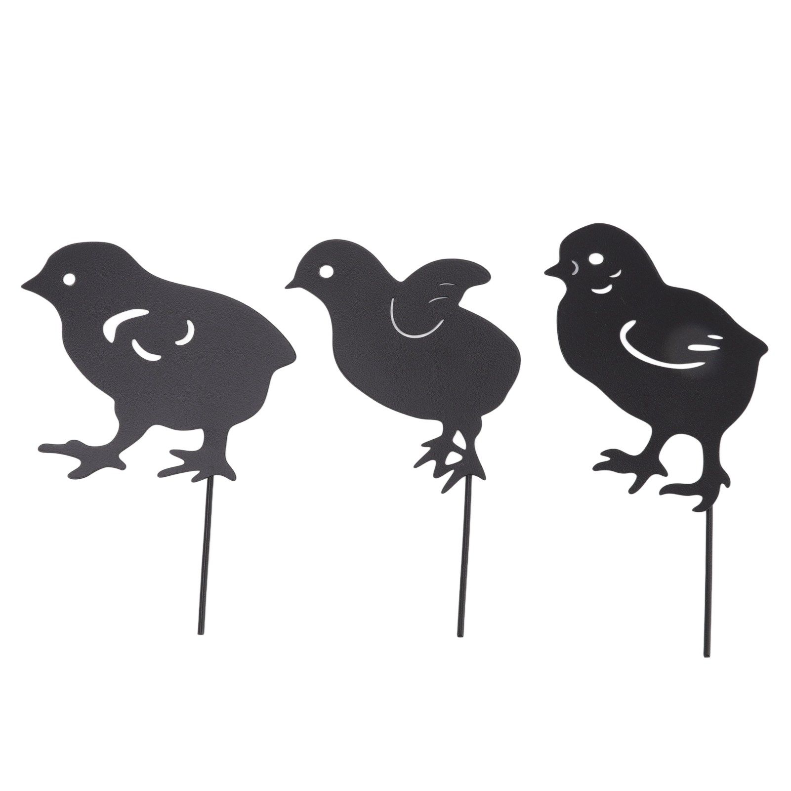 4Pcs Hen Chicken Silhouette Hollow Stake Design Cute Hen Chicken Design view 15