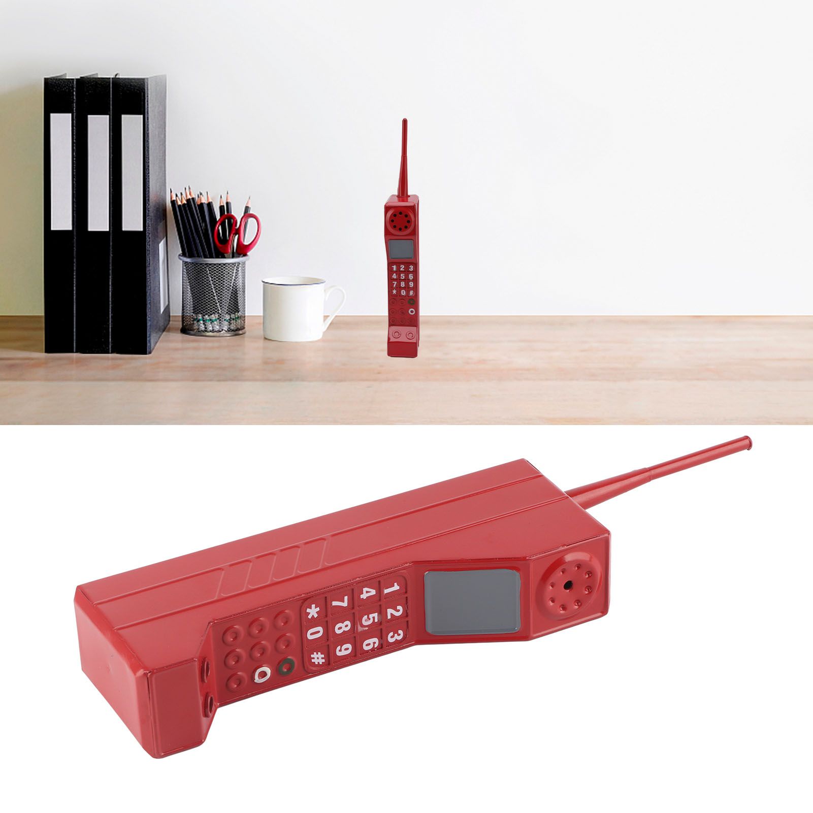 Retro Brick Cell Phone Ornament Vintage Cellular Phone Model Simulation view 11