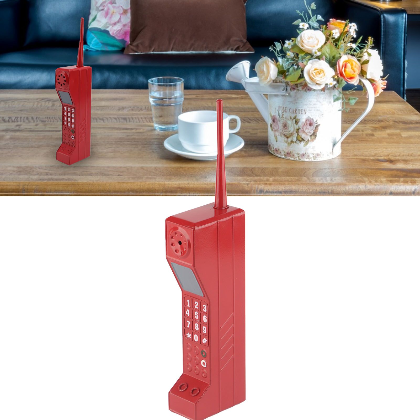 Retro Brick Cell Phone Ornament Vintage Cellular Phone Model Simulation view 12