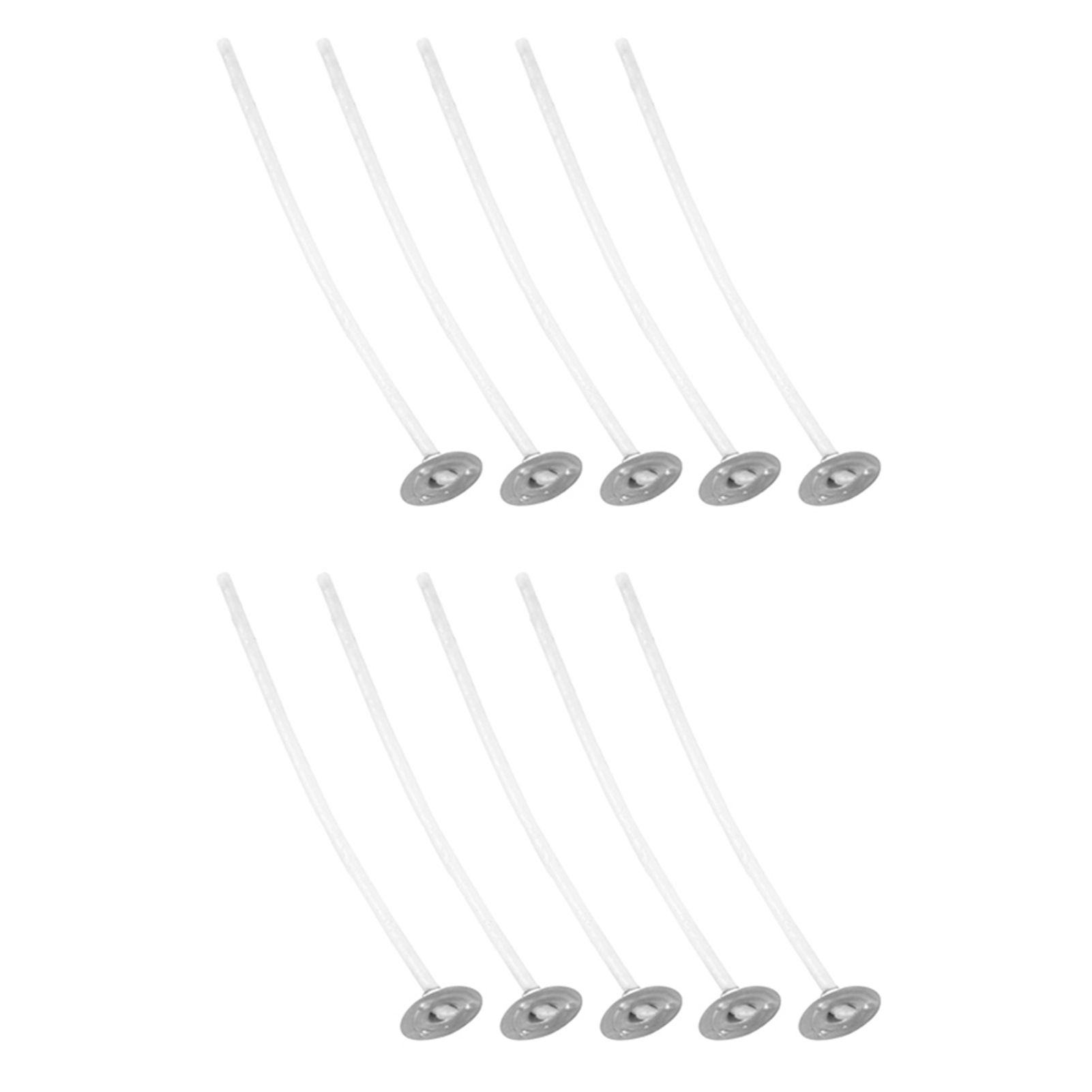 50Pcs Candle Wicks Pre Waxed Cotton Core Wicks with Base for DIY Scented view 4